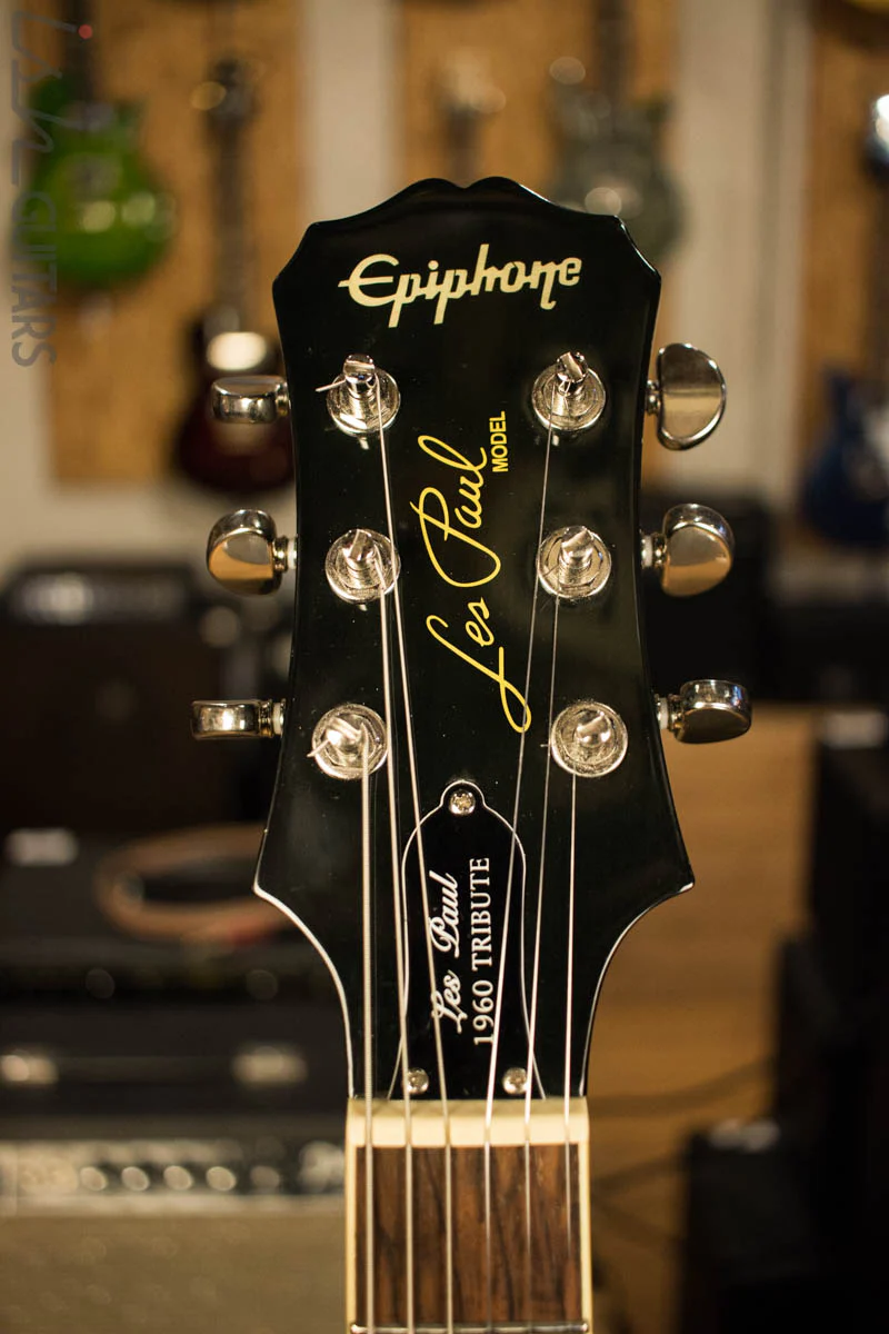 Epiphone Les Paul 1960 Tribute Plus Midnight Ebony Electric Guitar - Image 5
