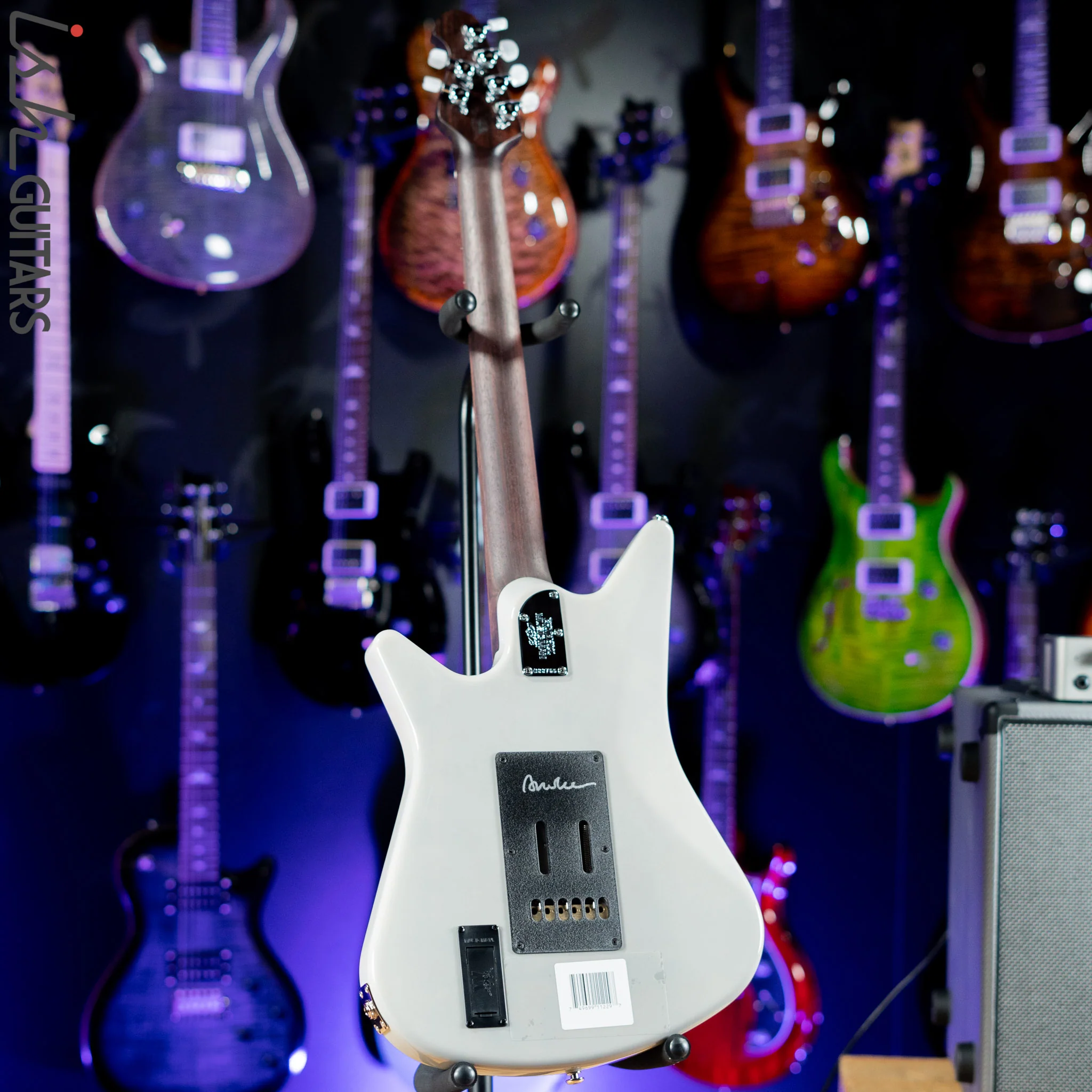Ernie Ball Music Man BFR Albert Lee MM90 Ghost In a Shell White Demo - Image 6