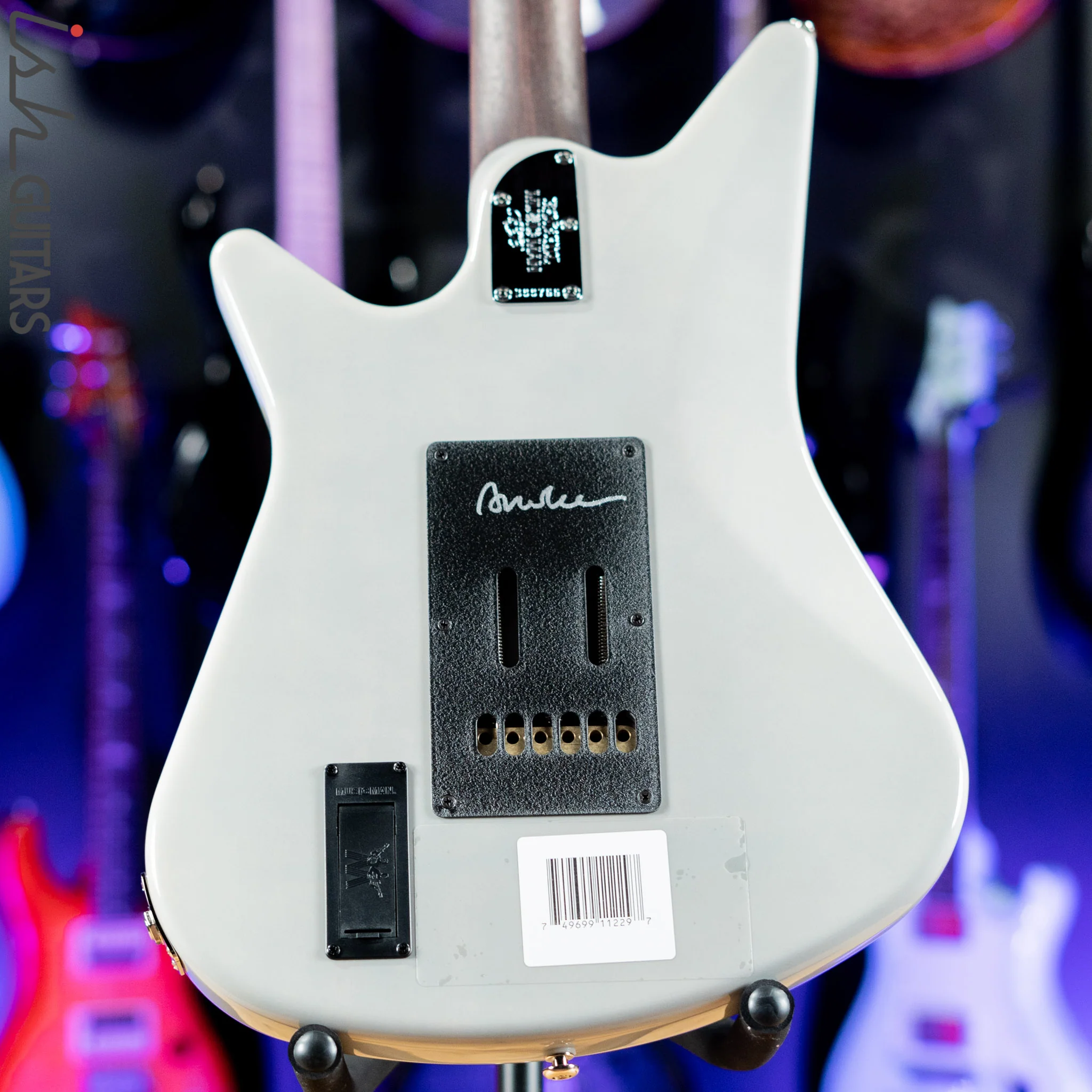 Ernie Ball Music Man BFR Albert Lee MM90 Ghost In a Shell White Demo - Image 7