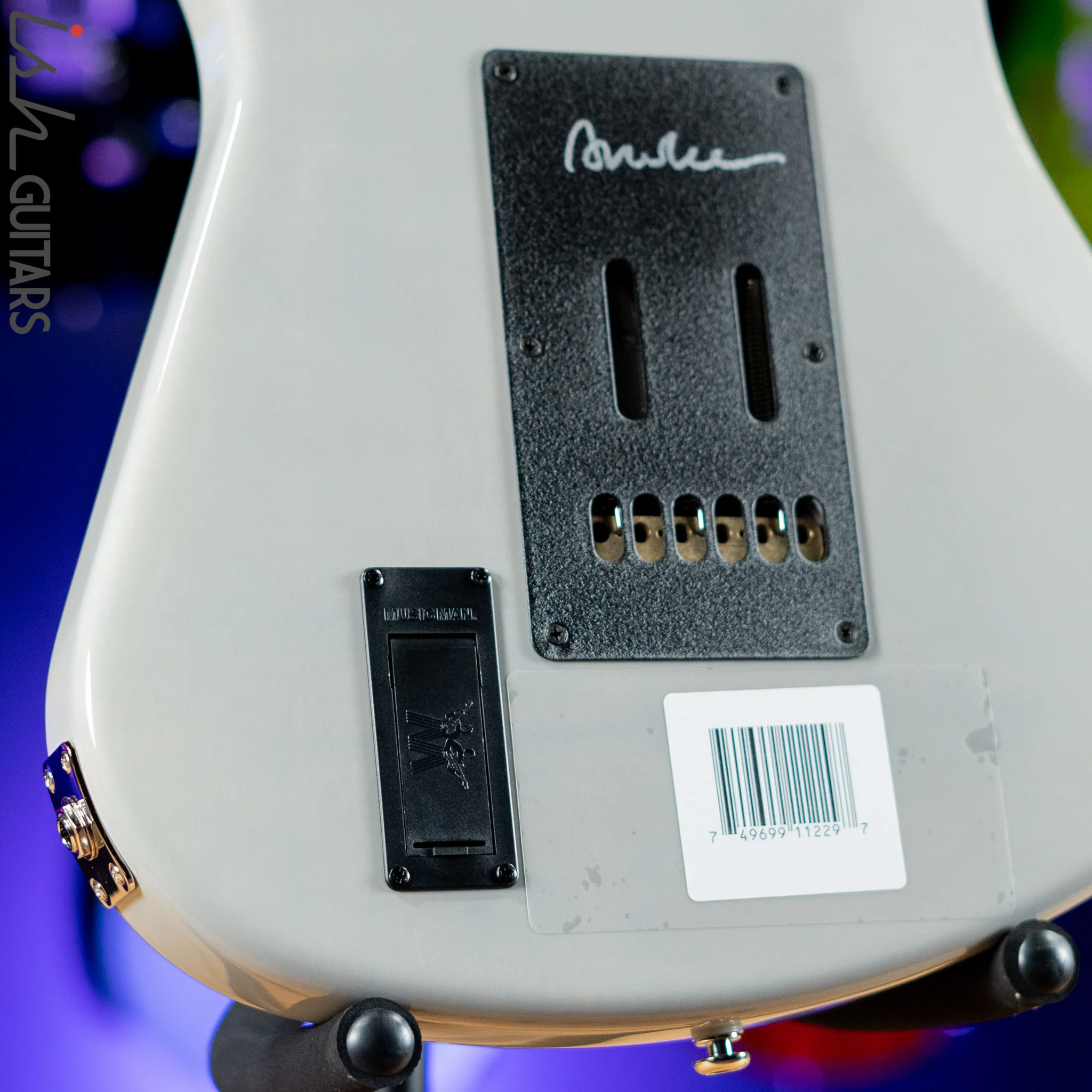 Ernie Ball Music Man BFR Albert Lee MM90 Ghost In a Shell White Demo - Image 9
