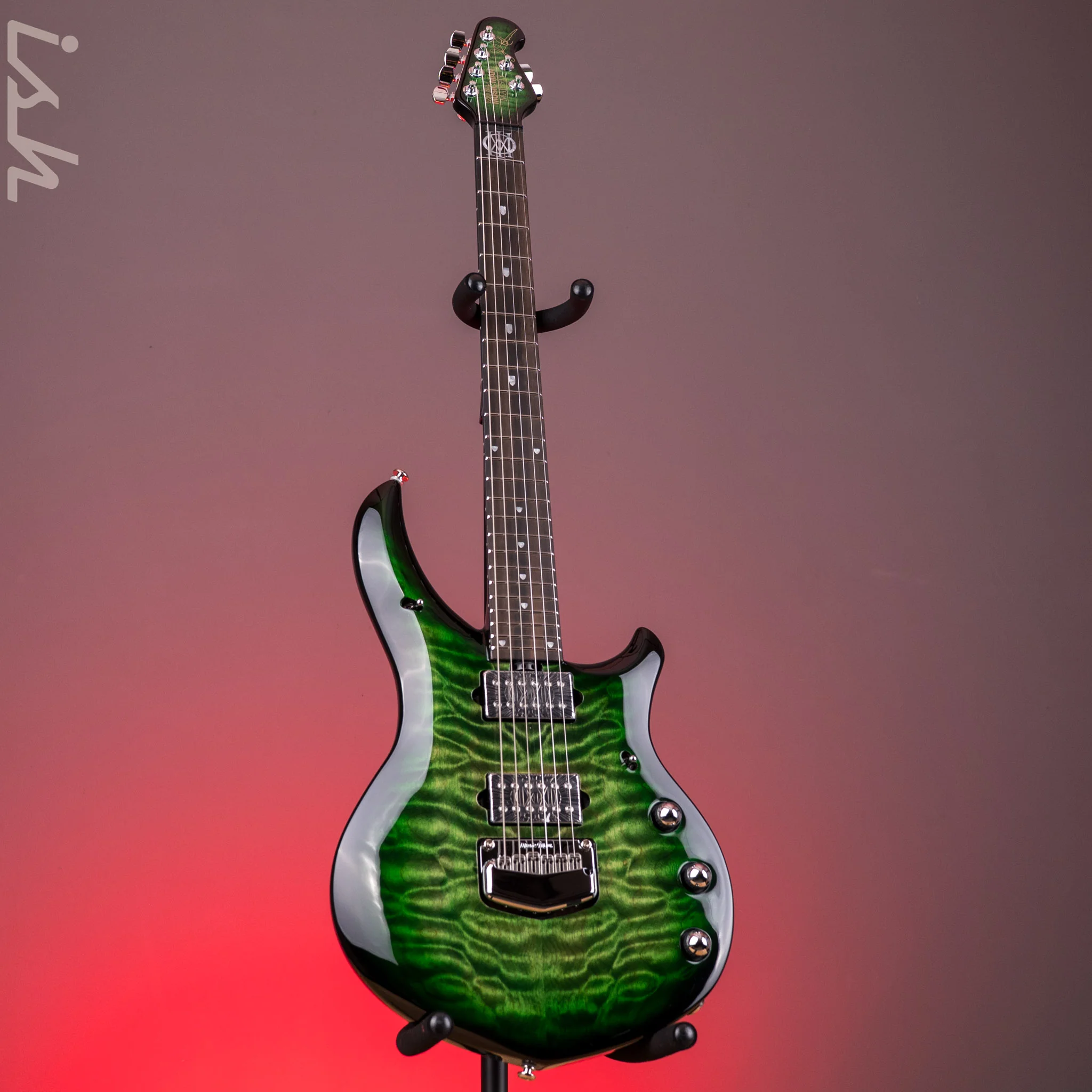 Ernie Ball Music Man BFR Majesty 6-String Electric Guitar Malachite - Image 2