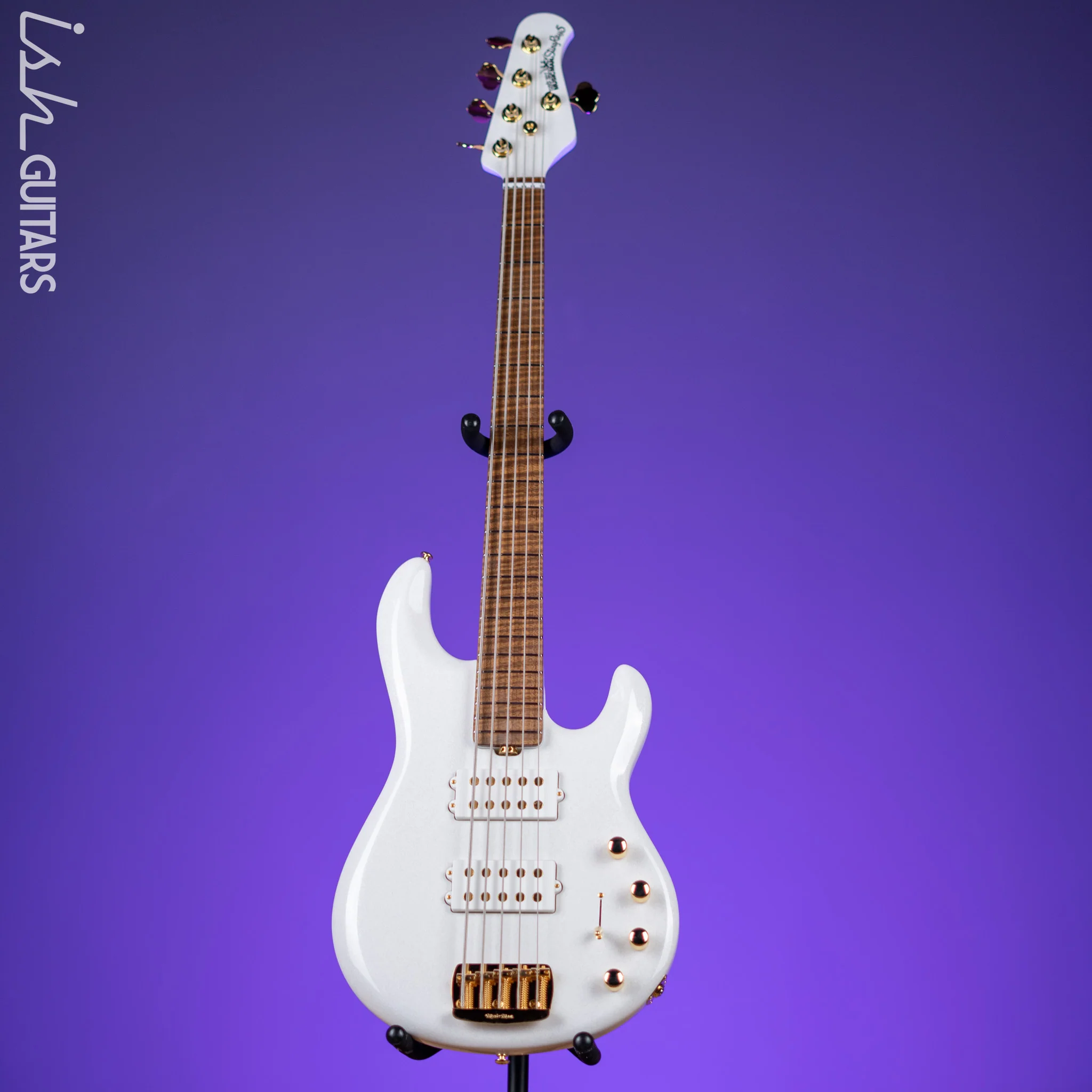 Ernie Ball Music Man BFR StingRay Special 5 HH 5-String Bass Crescendo White - Image 2