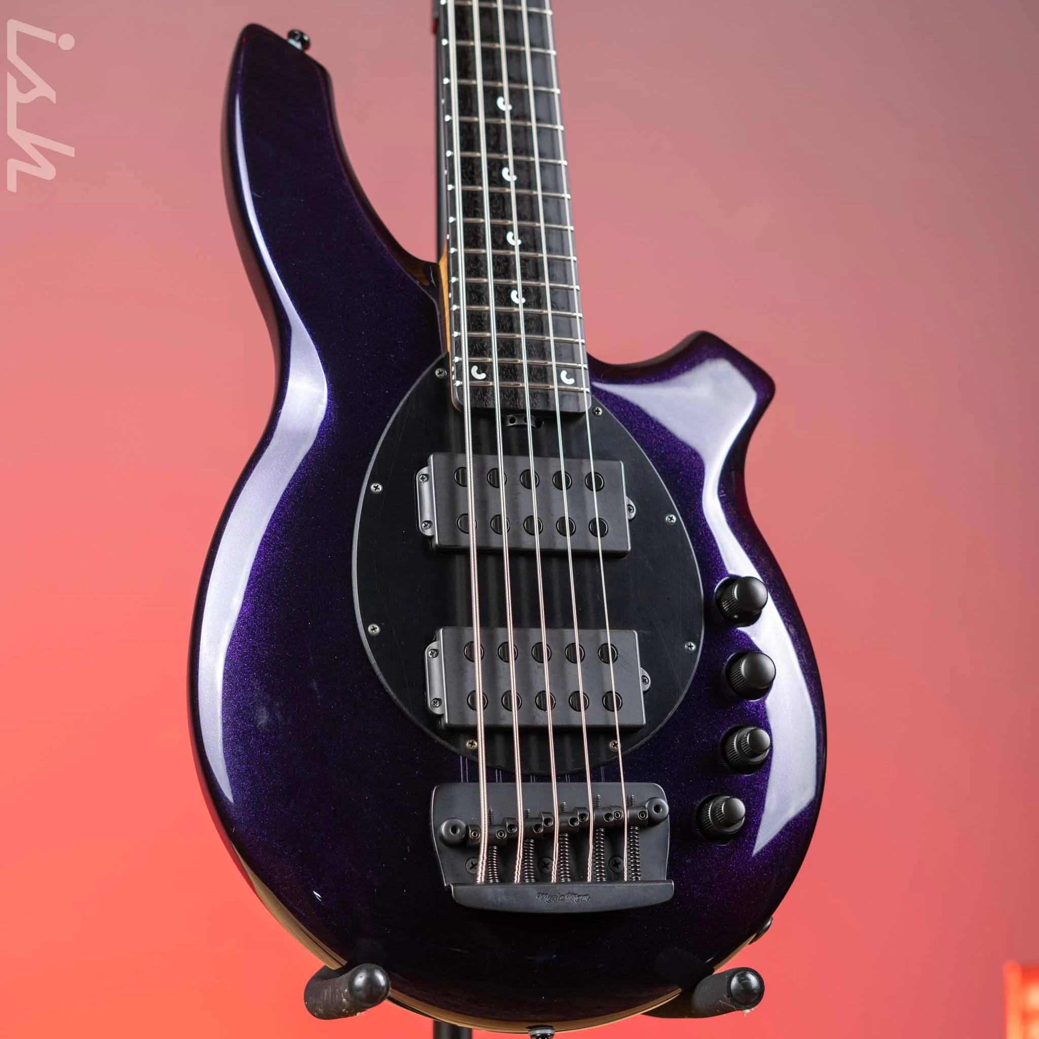 2018 Ernie Ball Music Man Bongo 5 String Limited Edition Barolo Purple