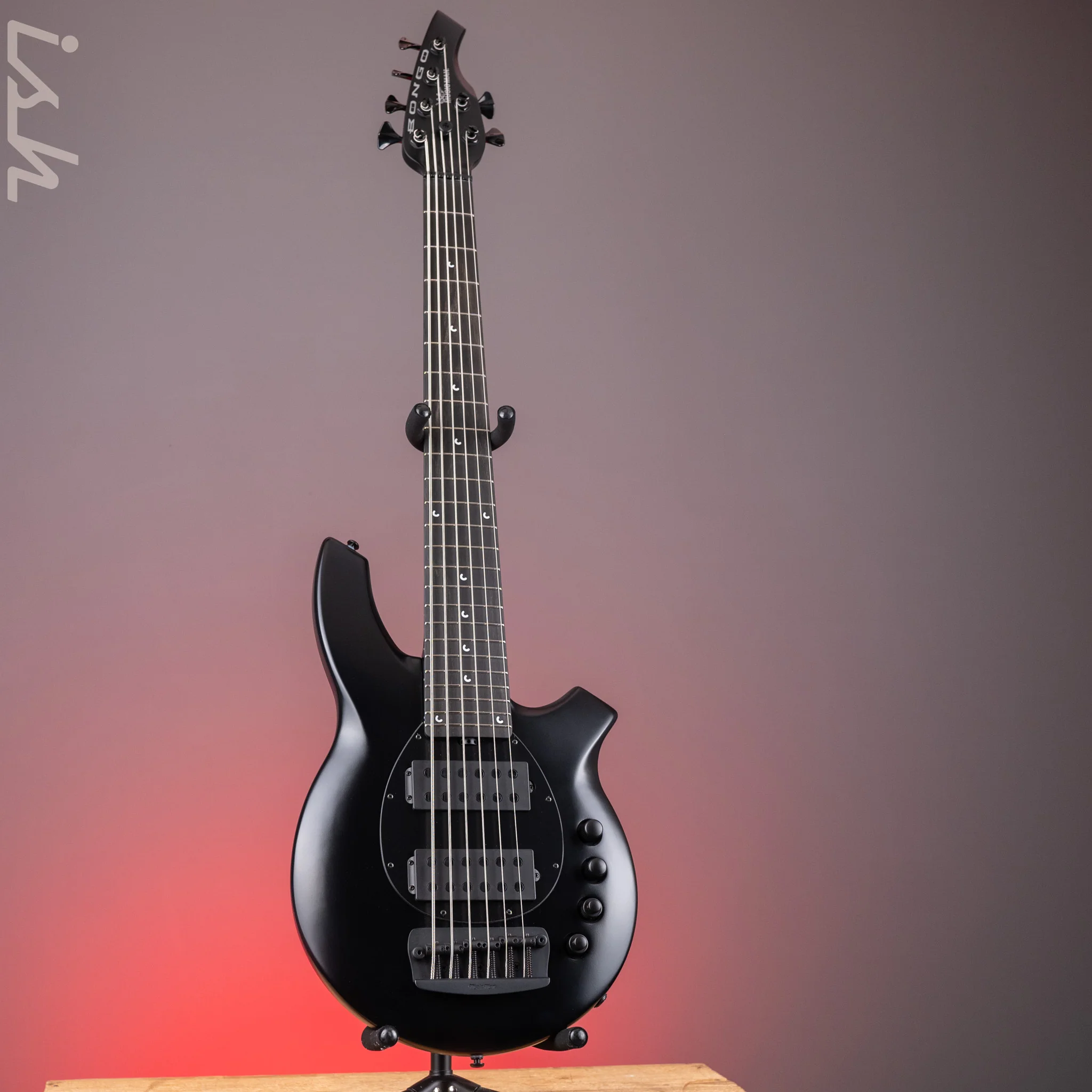 Ernie Ball Music Man Bongo 6-String Bass Stealth Black - Image 2