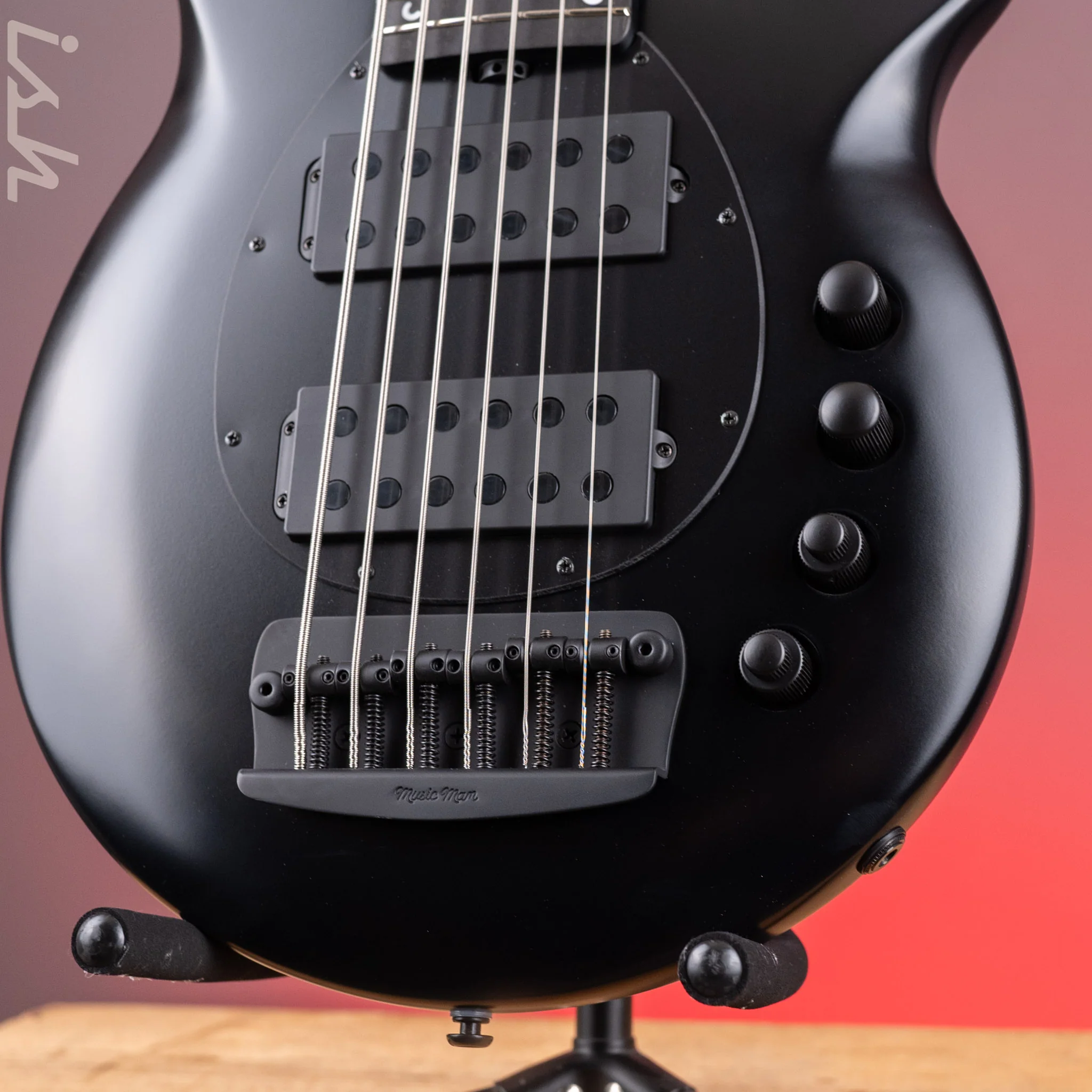Ernie Ball Music Man Bongo 6-String Bass Stealth Black - Image 4