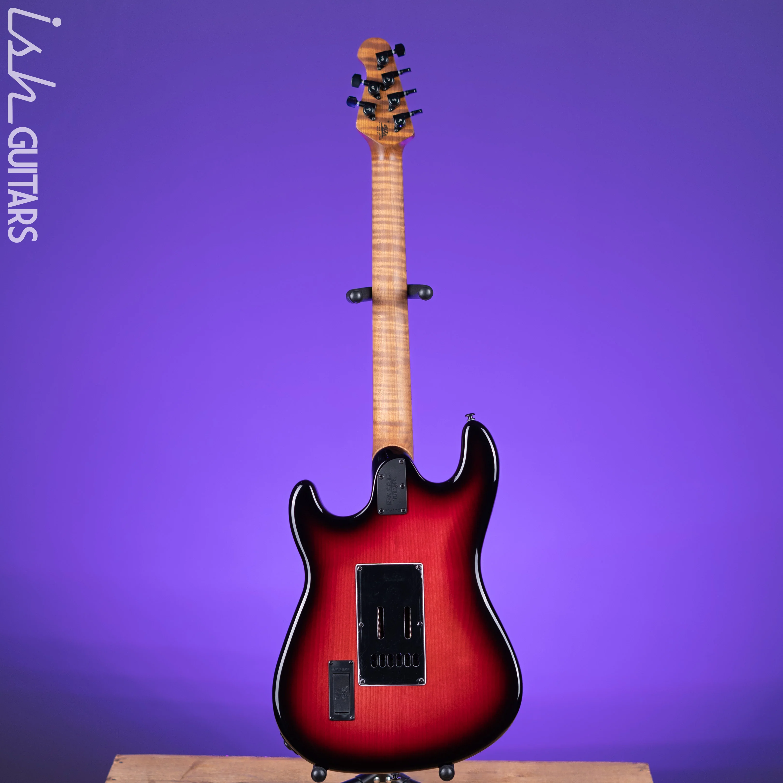 Ernie Ball Music Man Cutlass HT SSS Trem Raspberry Burst - Image 7
