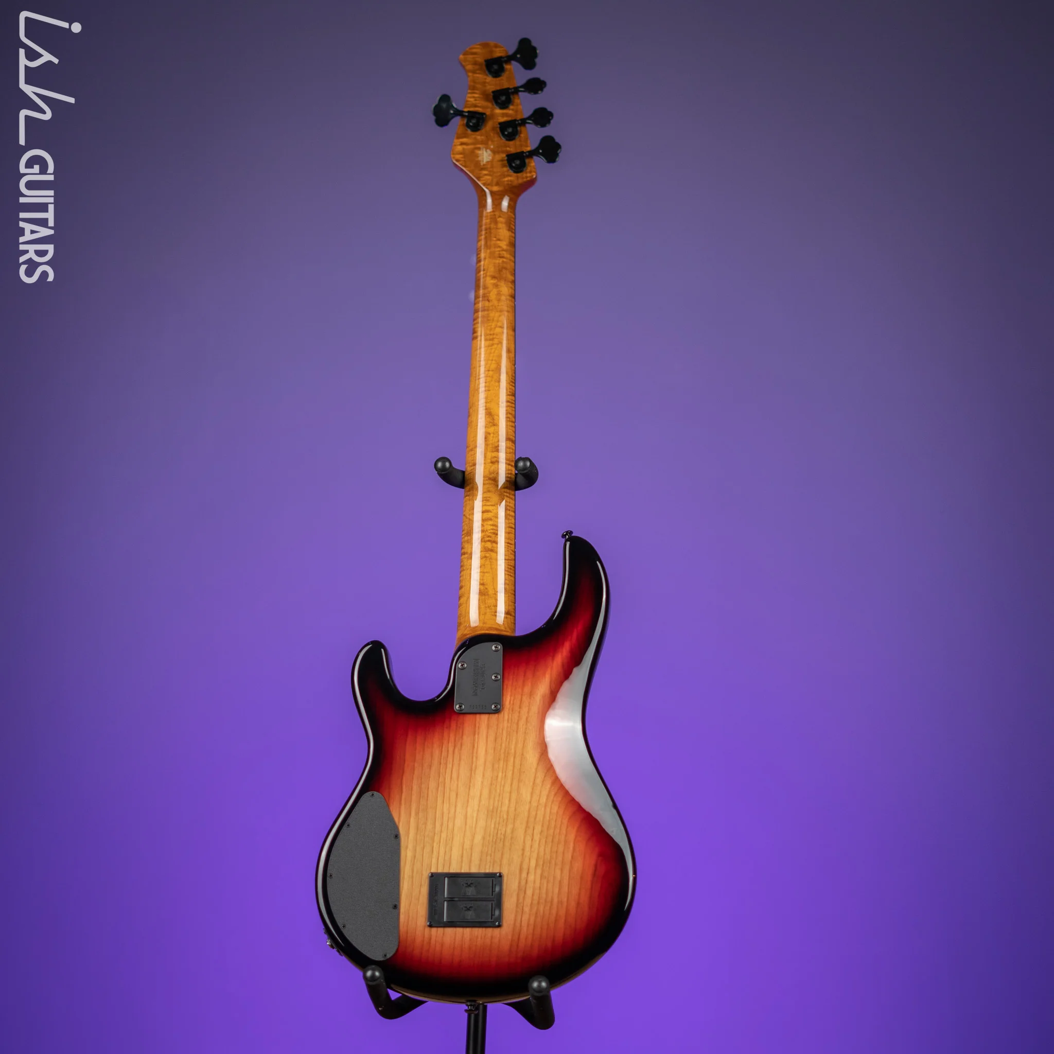 Ernie Ball Music Man Sting Ray 5 35th Anniversary String Bass Spalted Sunburst - Image 7
