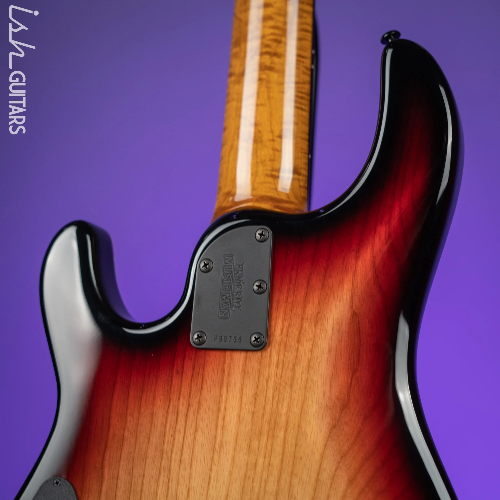 Ernie Ball Music Man Sting Ray 5 35th Anniversary String Bass Spalted Sunburst - Image 9