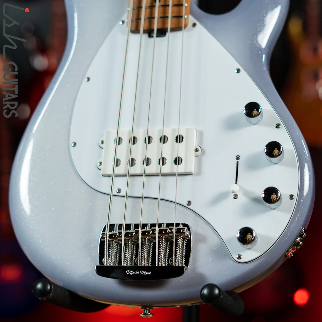 Ernie Ball Music Man StingRay 5 Special Bass Snowy Night - Image 4