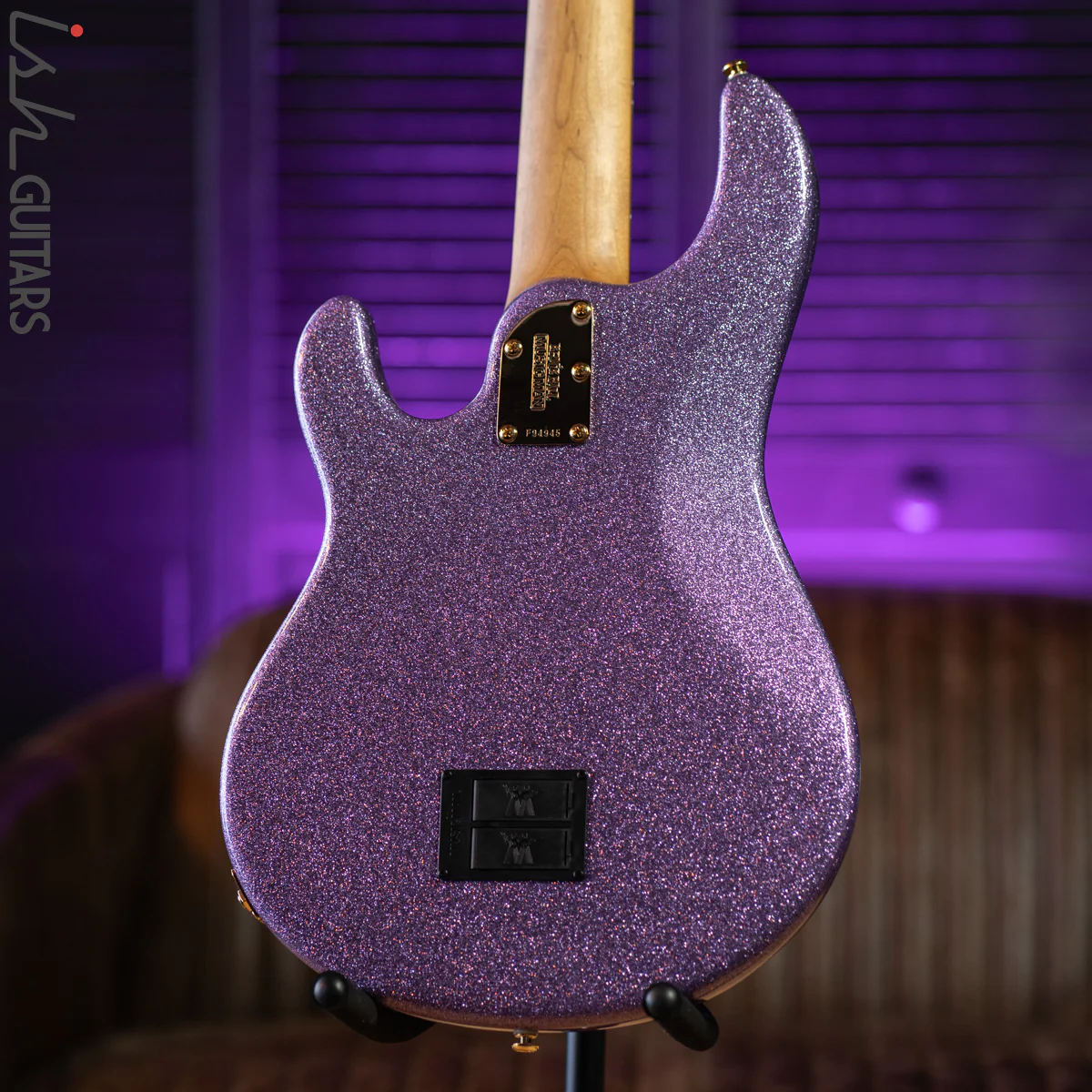 Ernie Ball Music Man Stingray 5 Special H Amethyst Sparkle Demo - Image 8