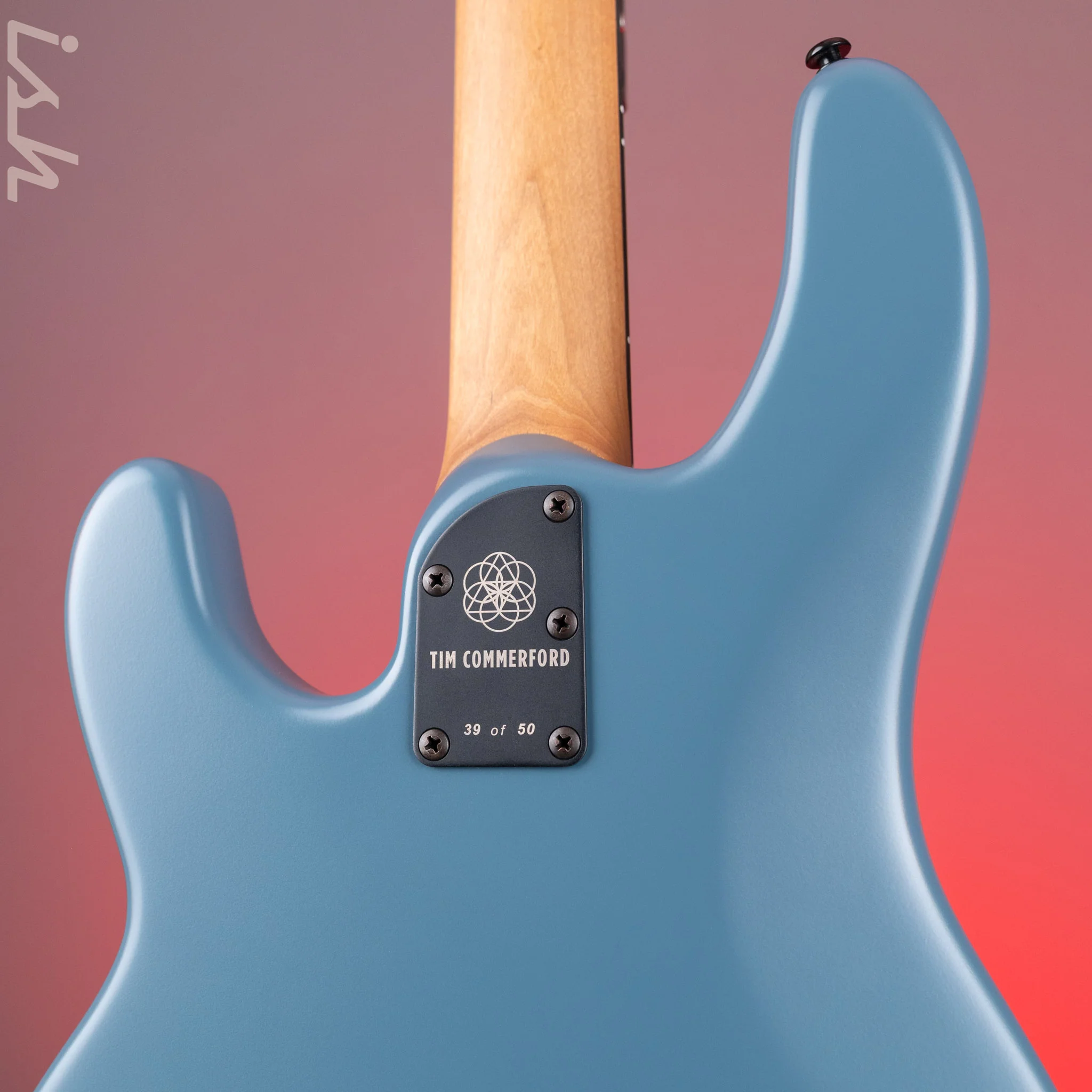 Ernie Ball Music Man Tim Commerford Artist Series StingRay Bass - Quentin Blue (1 of 50) - Image 9