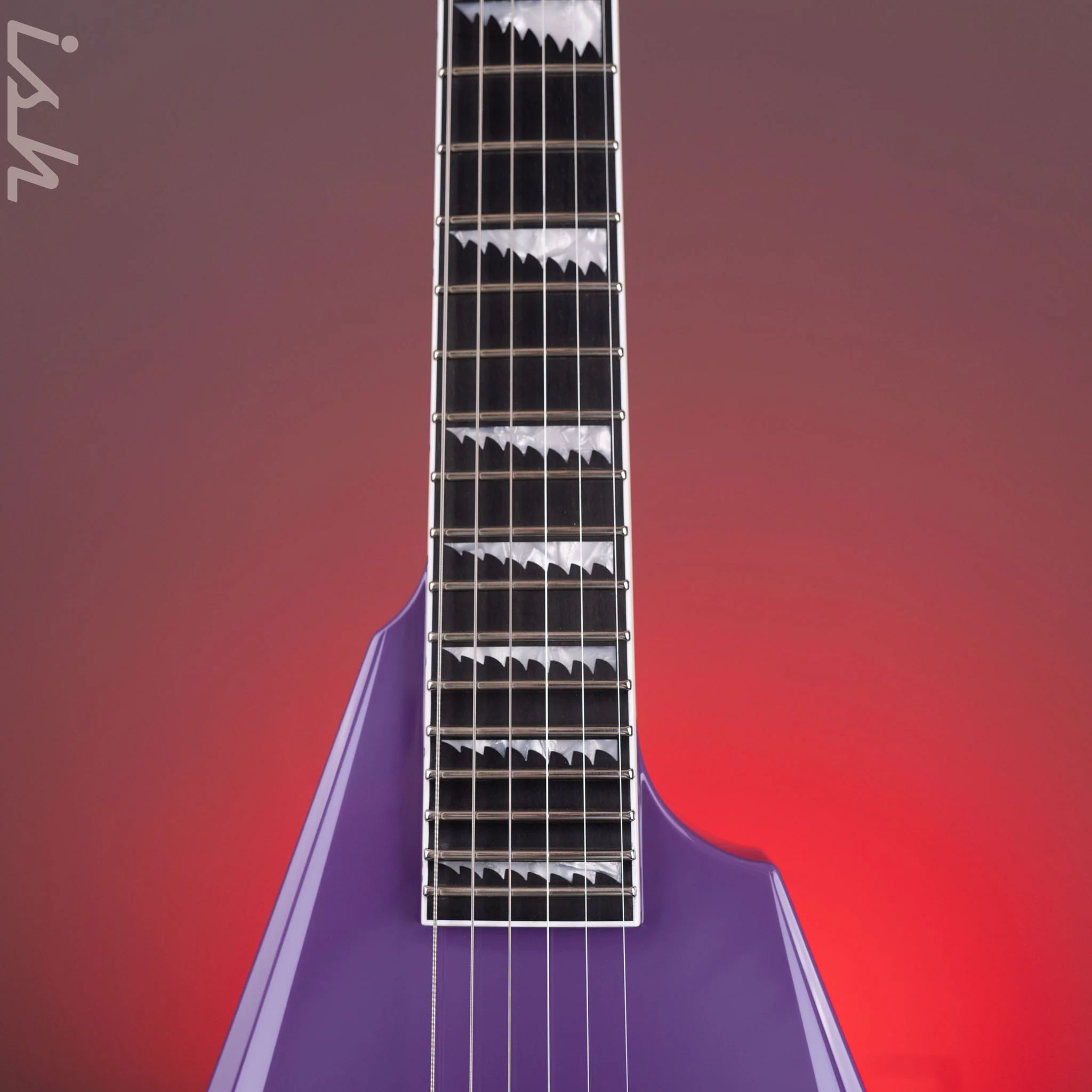 ESP Custom Shop Alexi Hexed Purple Fade Demo - Image 5