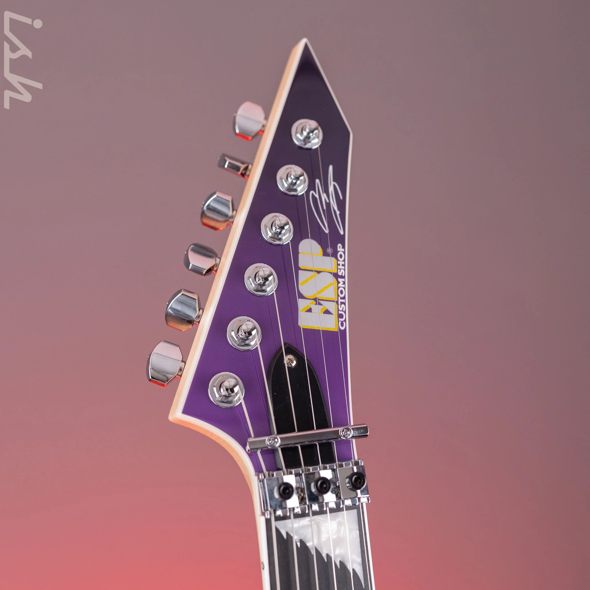 ESP Custom Shop Alexi Hexed Purple Fade Demo - Image 6