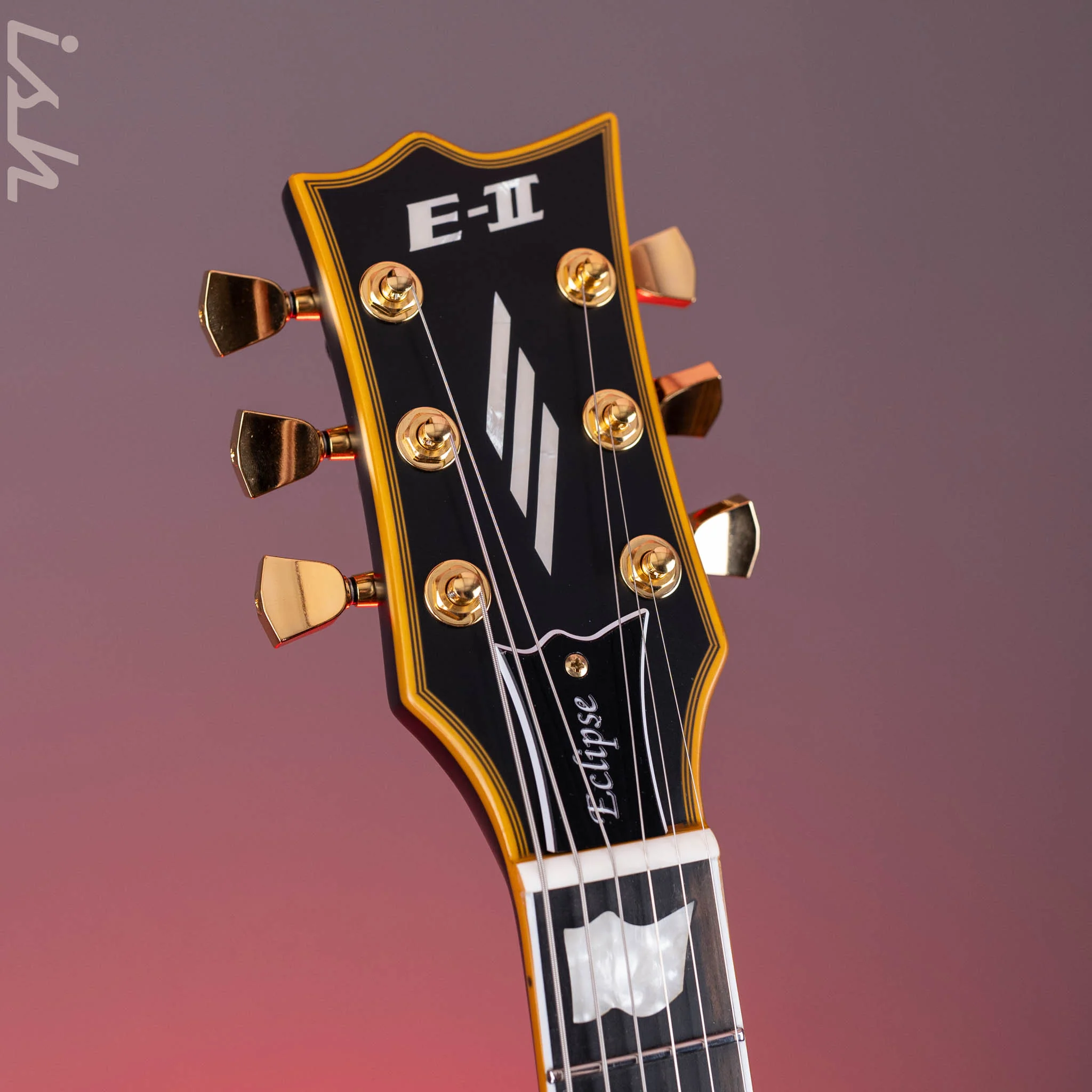ESP E-II Eclipse DB Electric Guitar Vintage Black - Image 5
