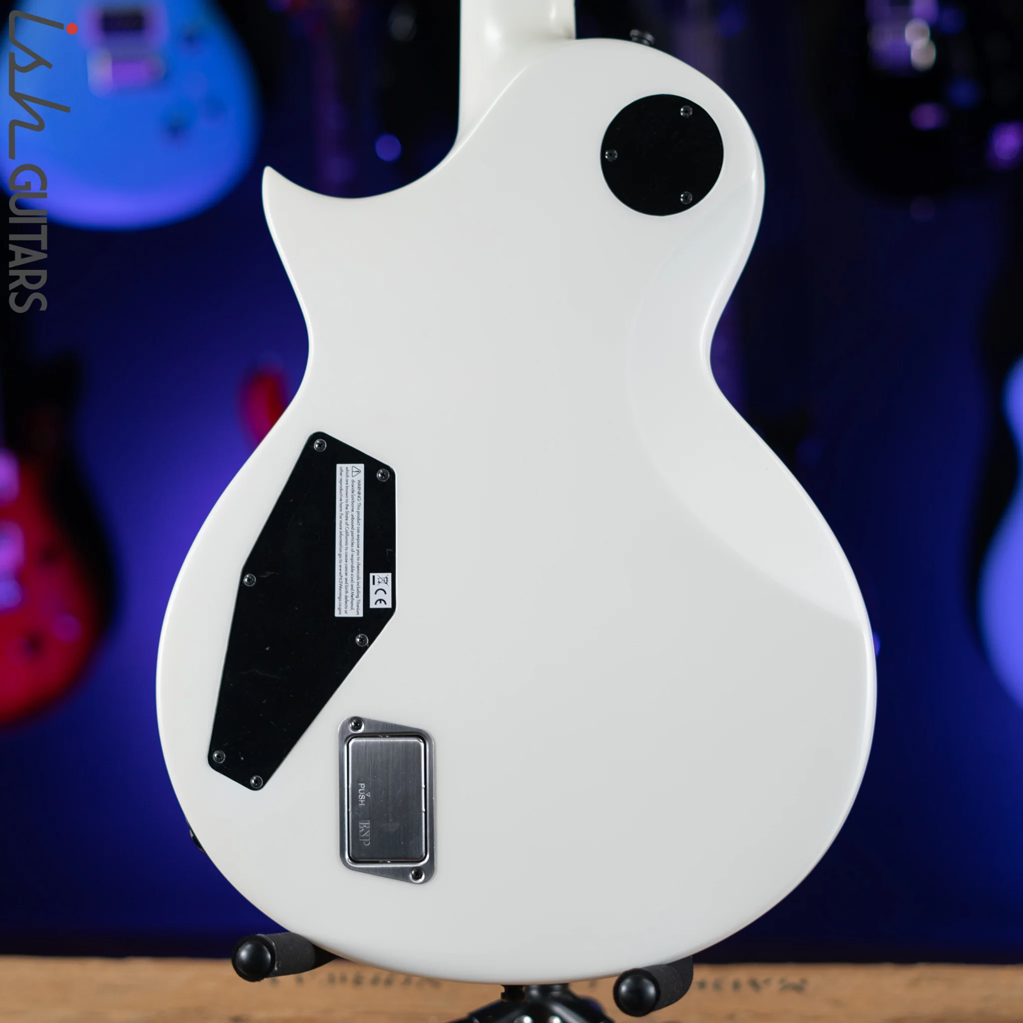 ESP E-II Eclipse Electric Guitar Snow White Satin - Image 8