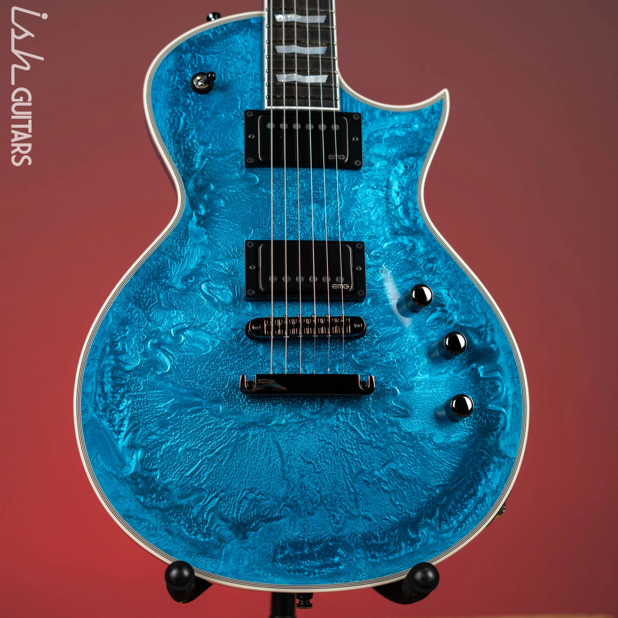 ESP Eclipse Custom Blue Liquid Metal