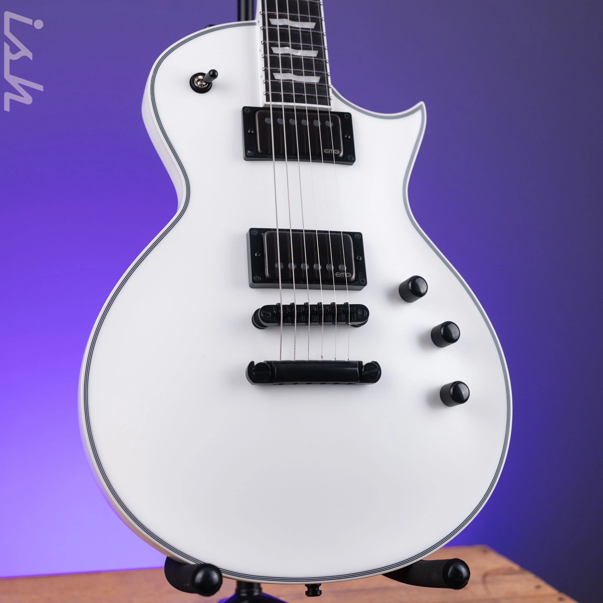 ESP Eclipse E-II Electric Guitar Snow White Satin