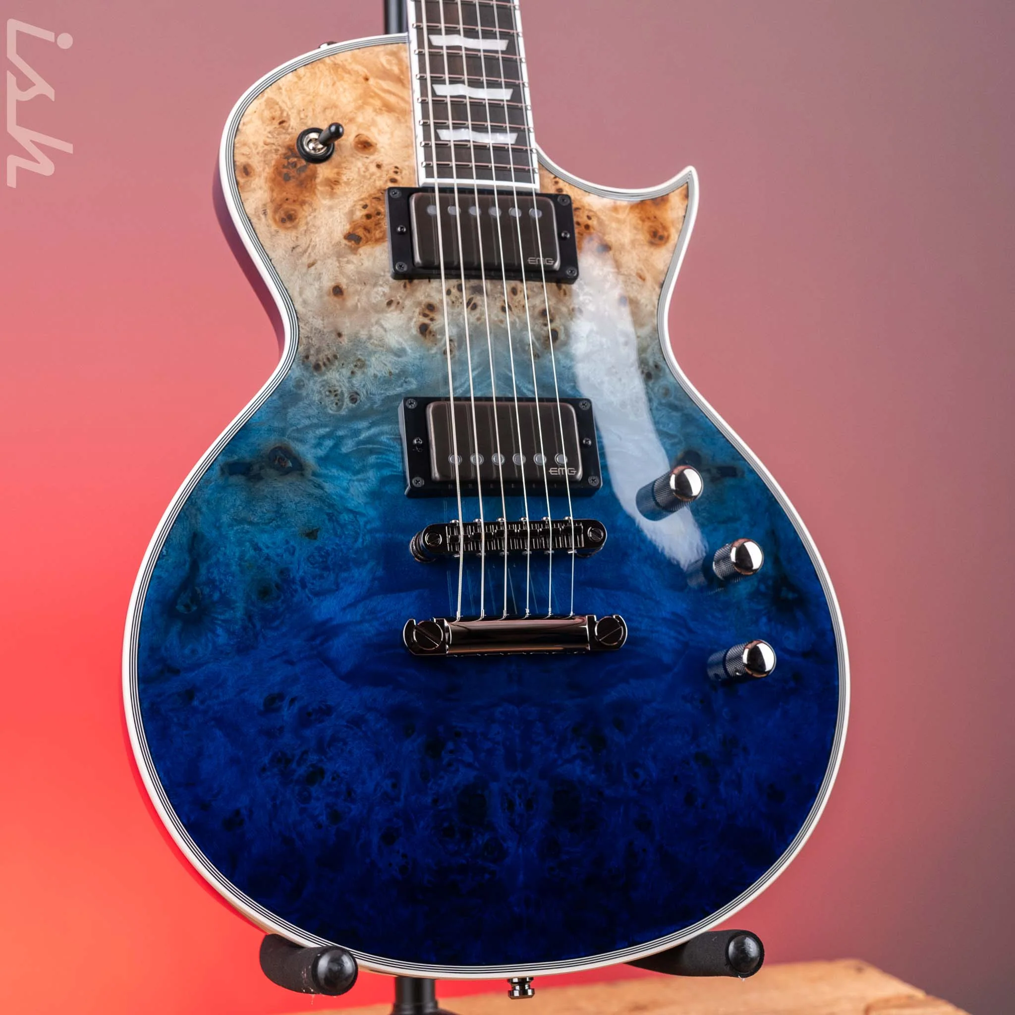 ESP E-II Eclipse Blue Natural Fade