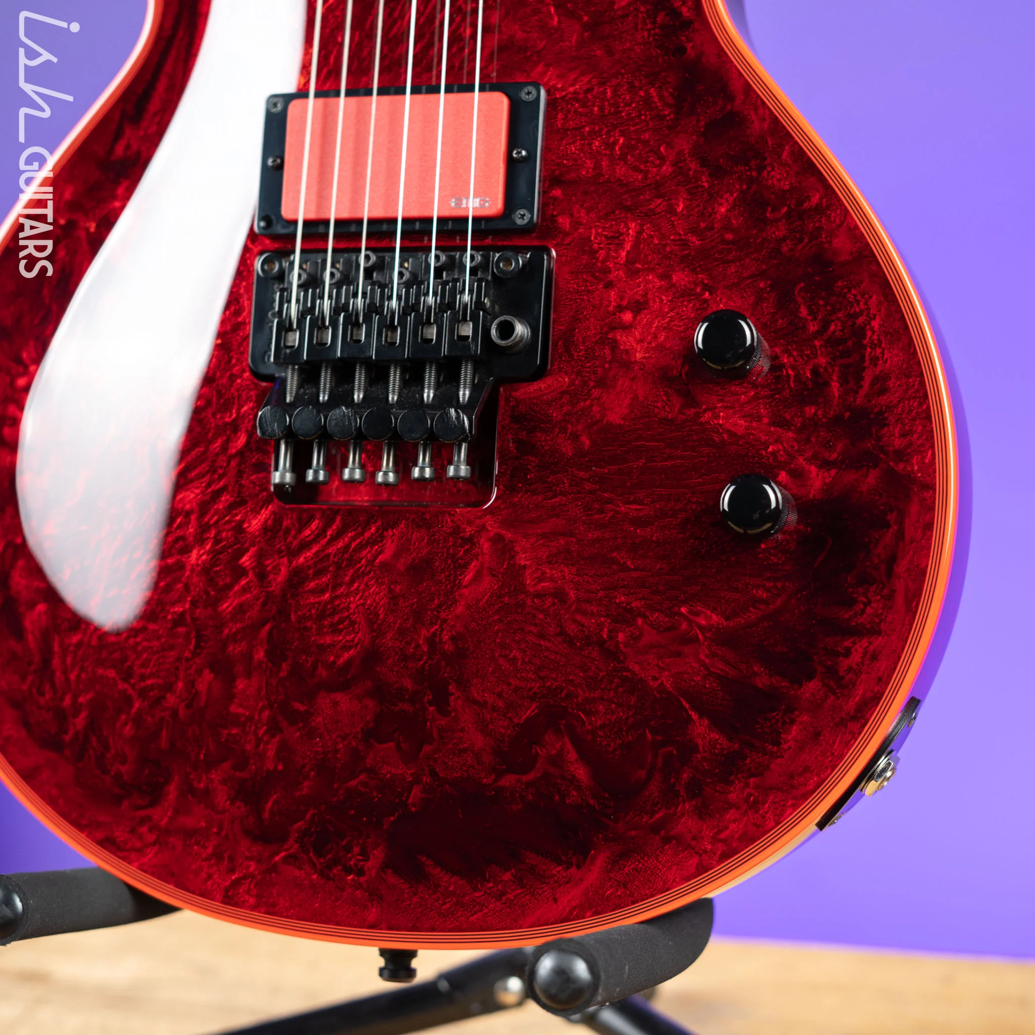 ESP Gary Holt Signature EC Electric Guitar Liquid Metal Lava - Image 4