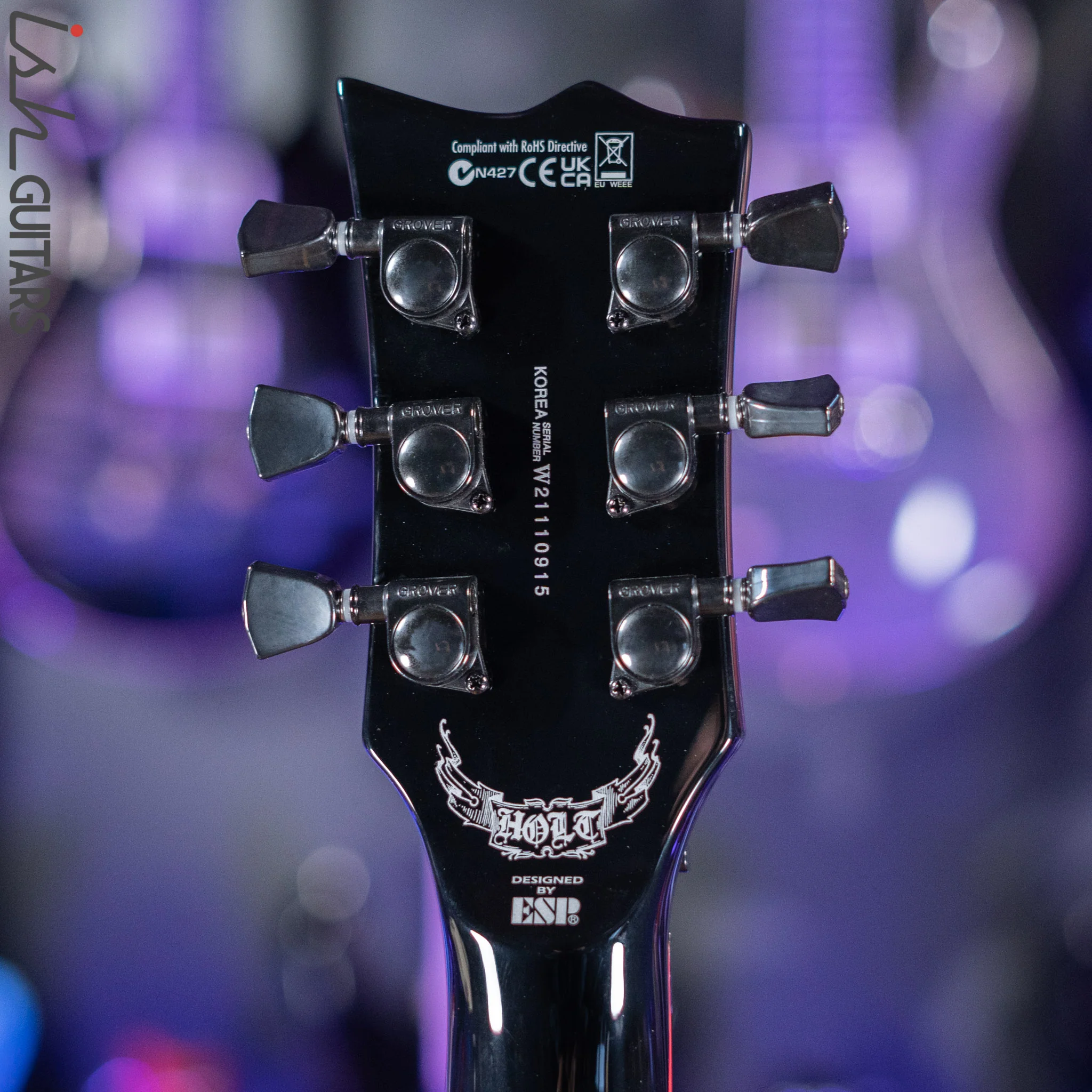 ESP LTD GH-600 Gary Holt Signature Electric Guitar Black - Image 10