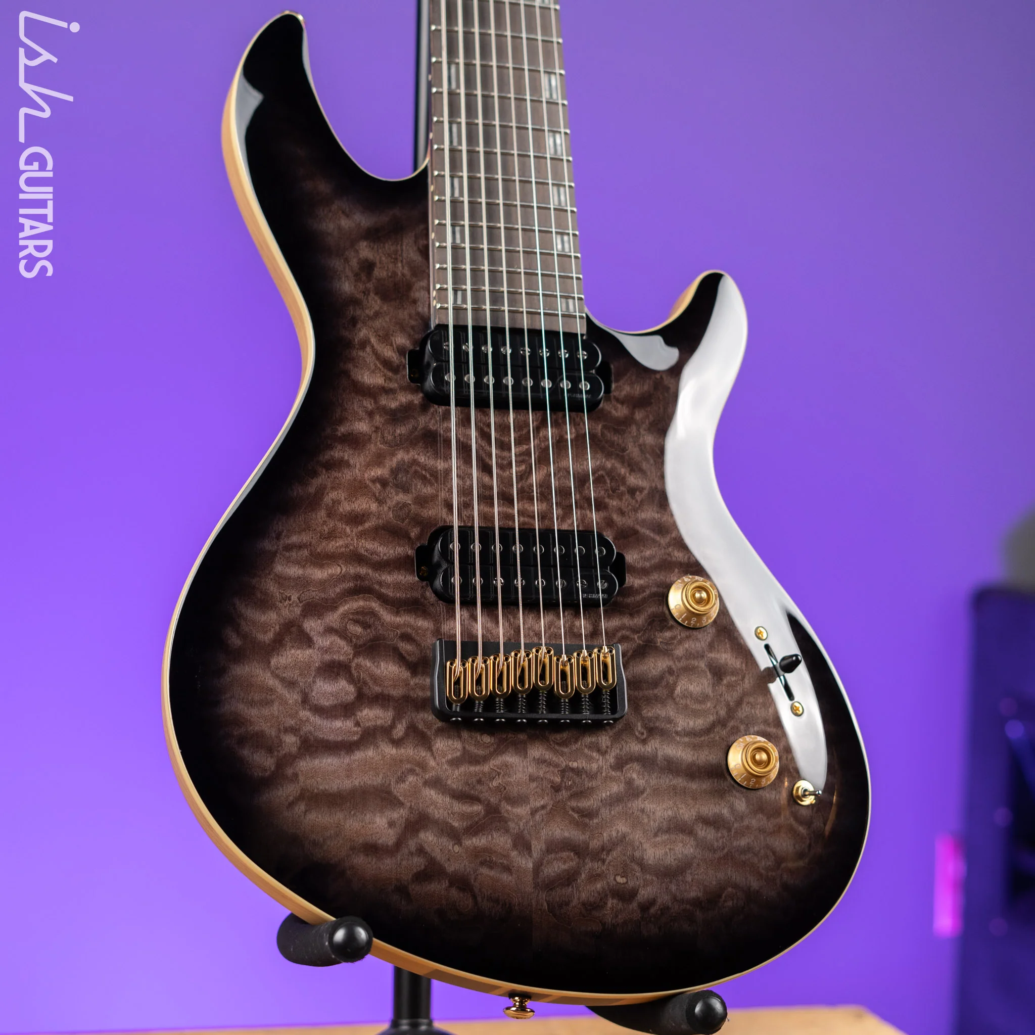 ESP LTD JR-608 Javier Reyes Signature 8-String Guitar Faded Blue Demo