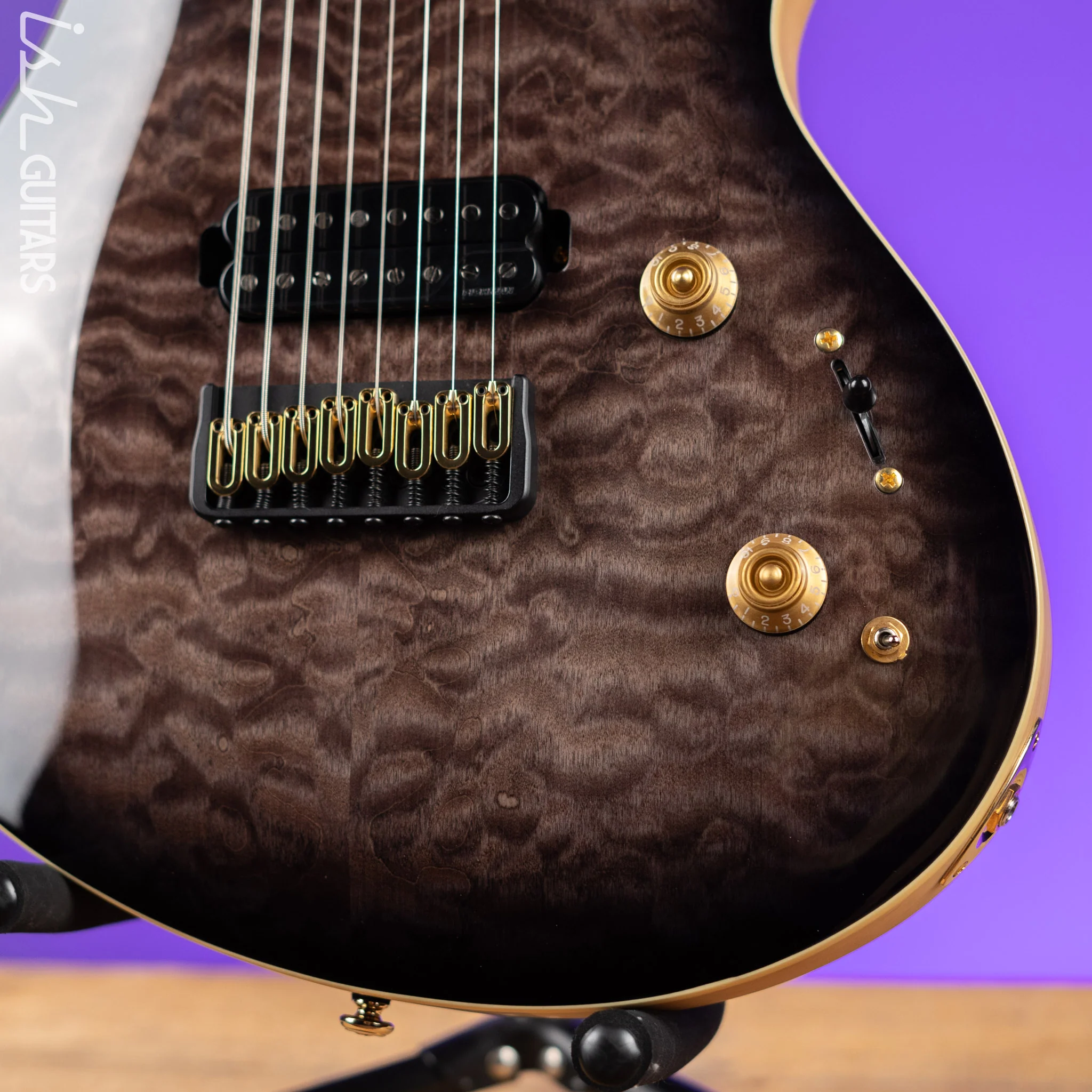 ESP LTD JR-608 Javier Reyes Signature 8-String Guitar Faded Blue Demo - Image 4