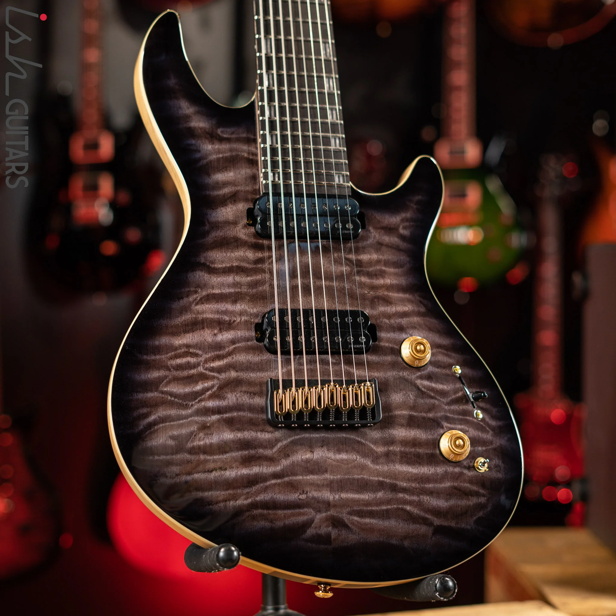ESP LTD JR-608 Javier Reyes Signature 8-String Guitar Faded Blue Sunburst