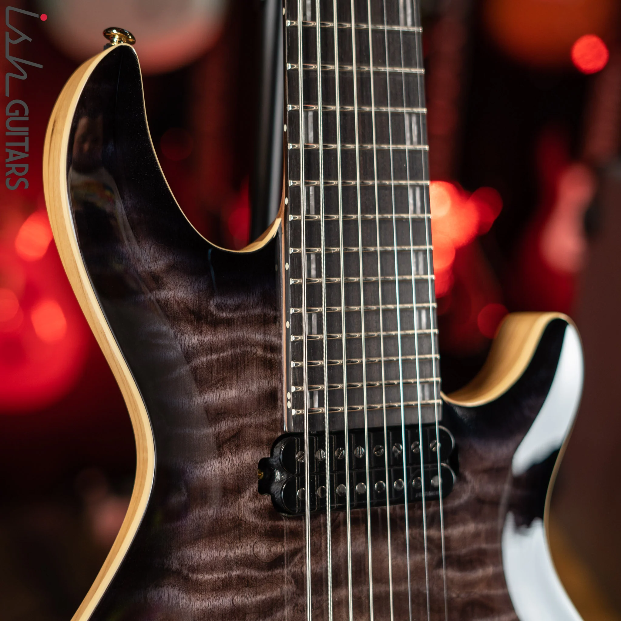 ESP LTD JR-608 Javier Reyes Signature 8-String Guitar Faded Blue Sunburst - Image 3
