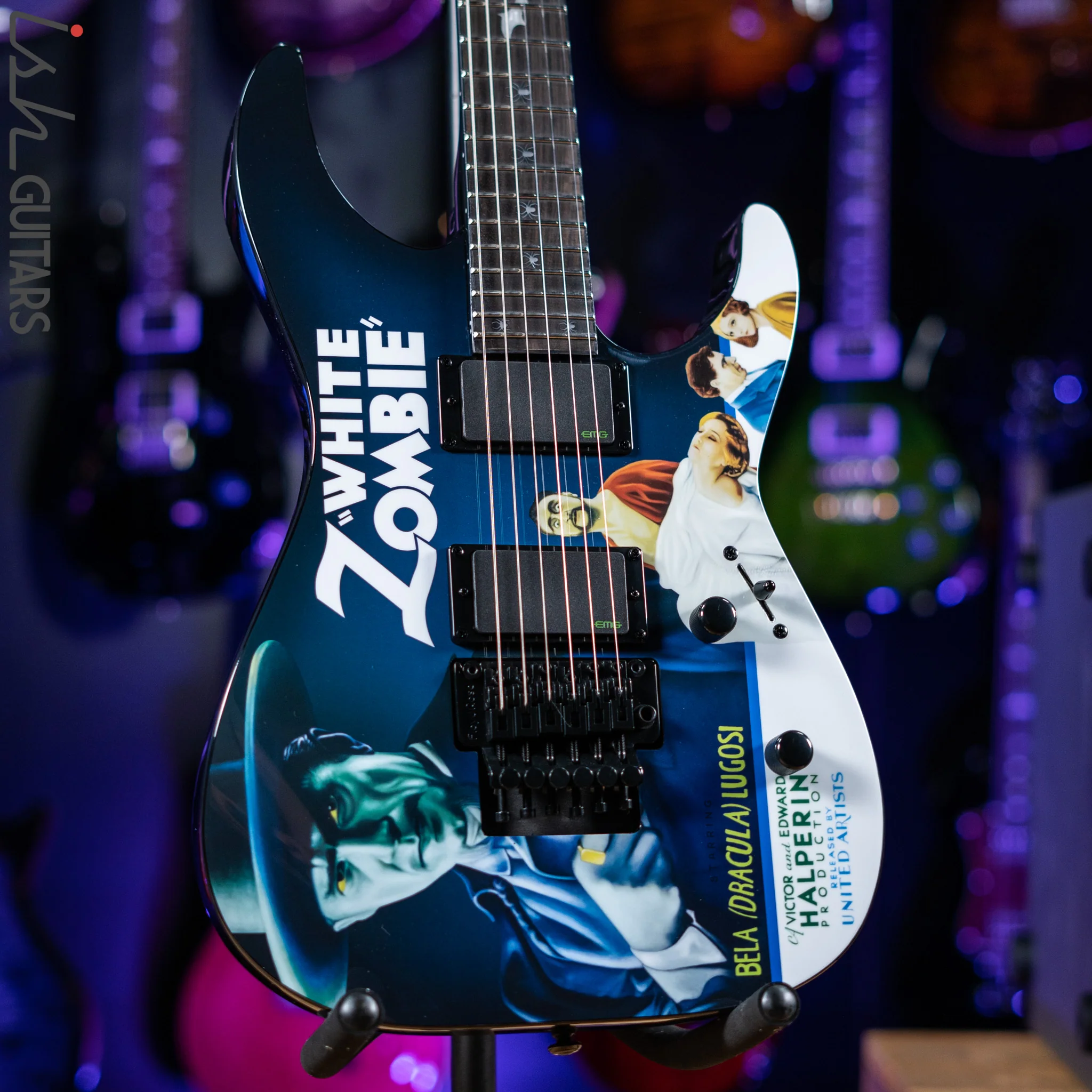 ESP LTD KH-WZ Kirk Hammett Signature White Zombie