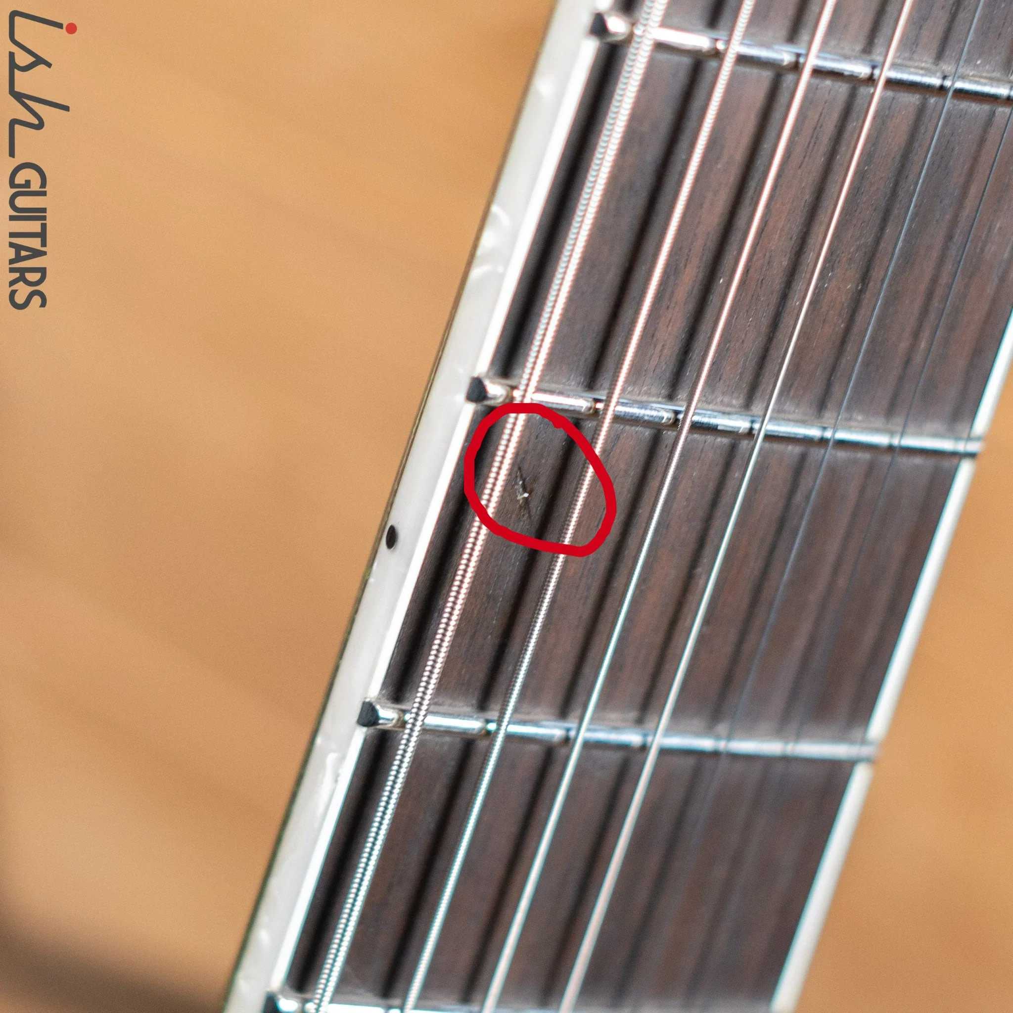 ESP LTD SCT-607 Baritone Green Sparkle Store Demo - Image 6