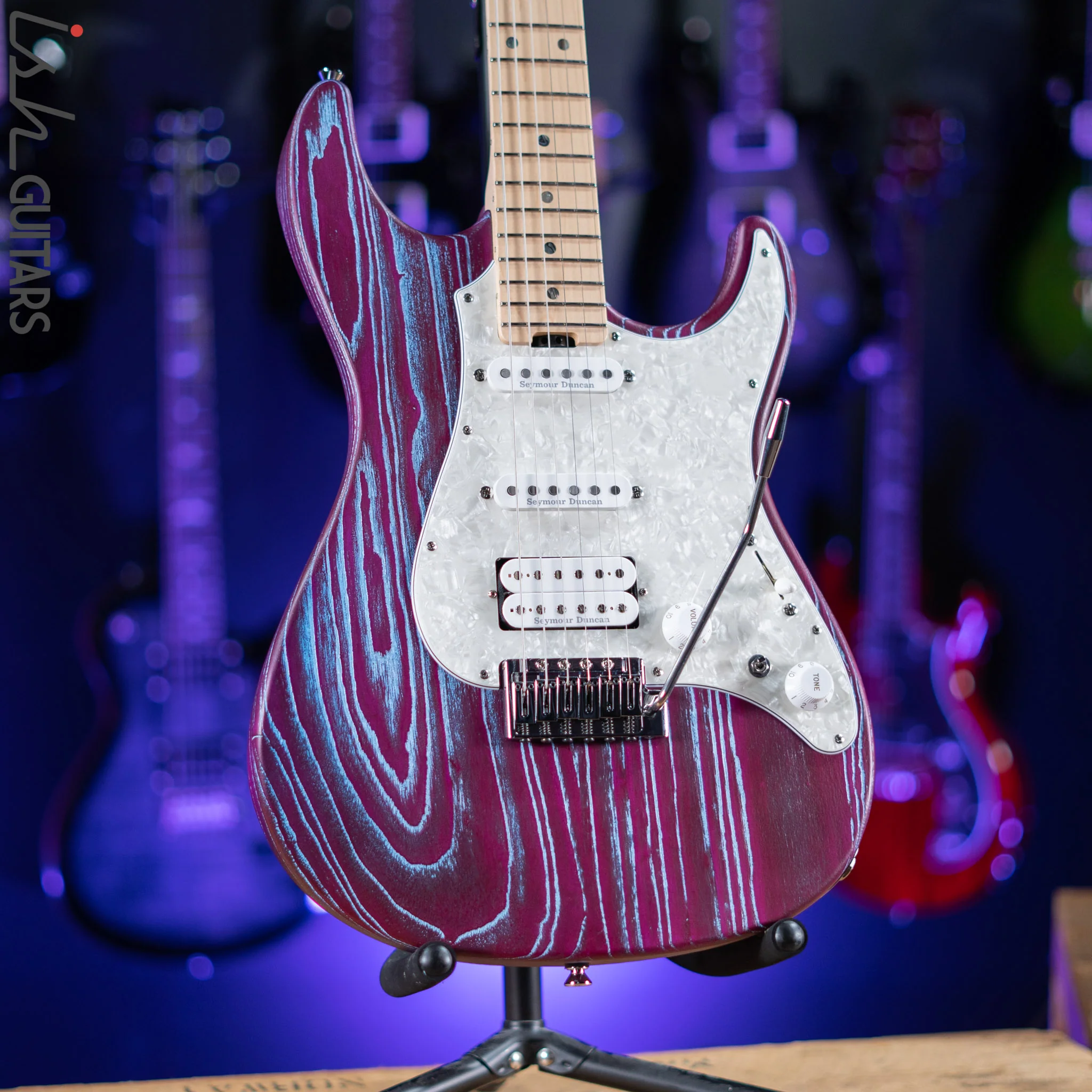 ESP Original Snapper CTM Drift Wood Indigo Purple with Blue Filler