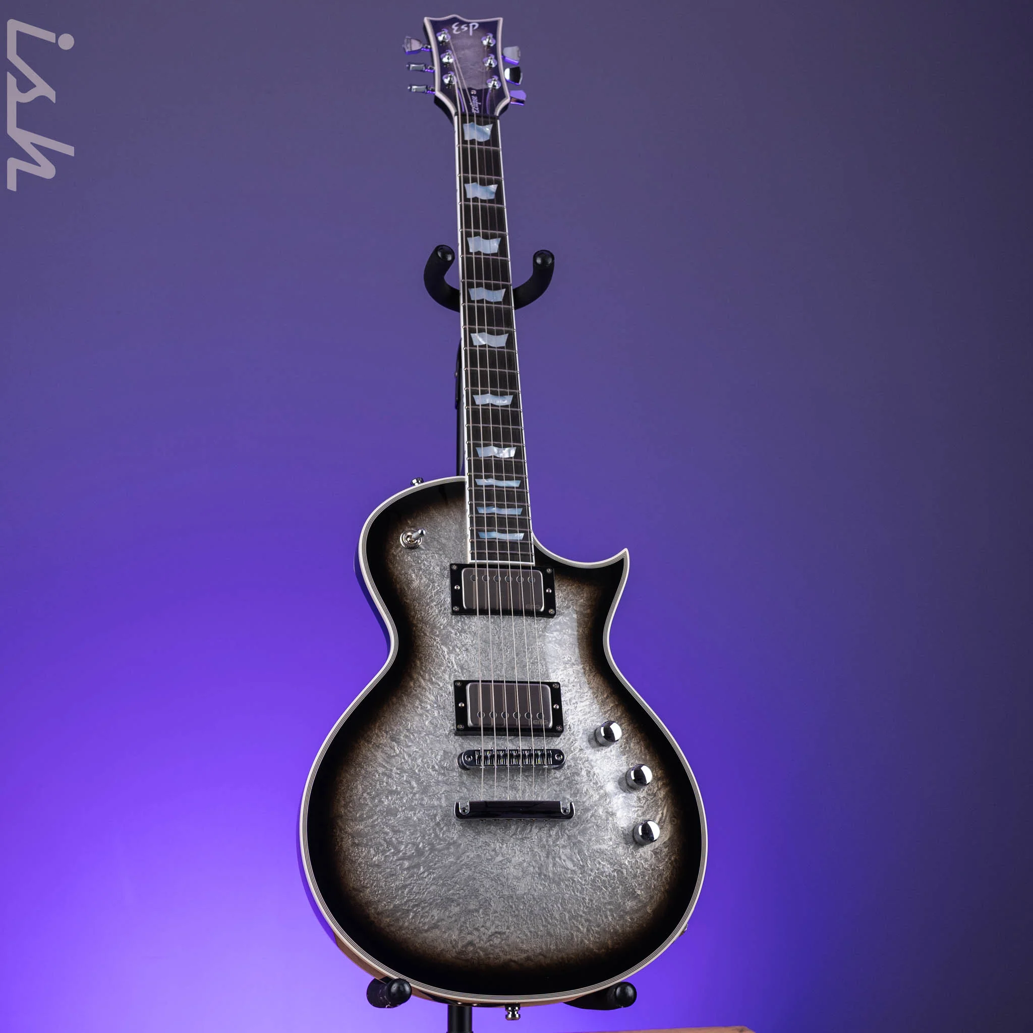 ESP Eclipse Custom Silver Liquid Metal Burst - Image 2