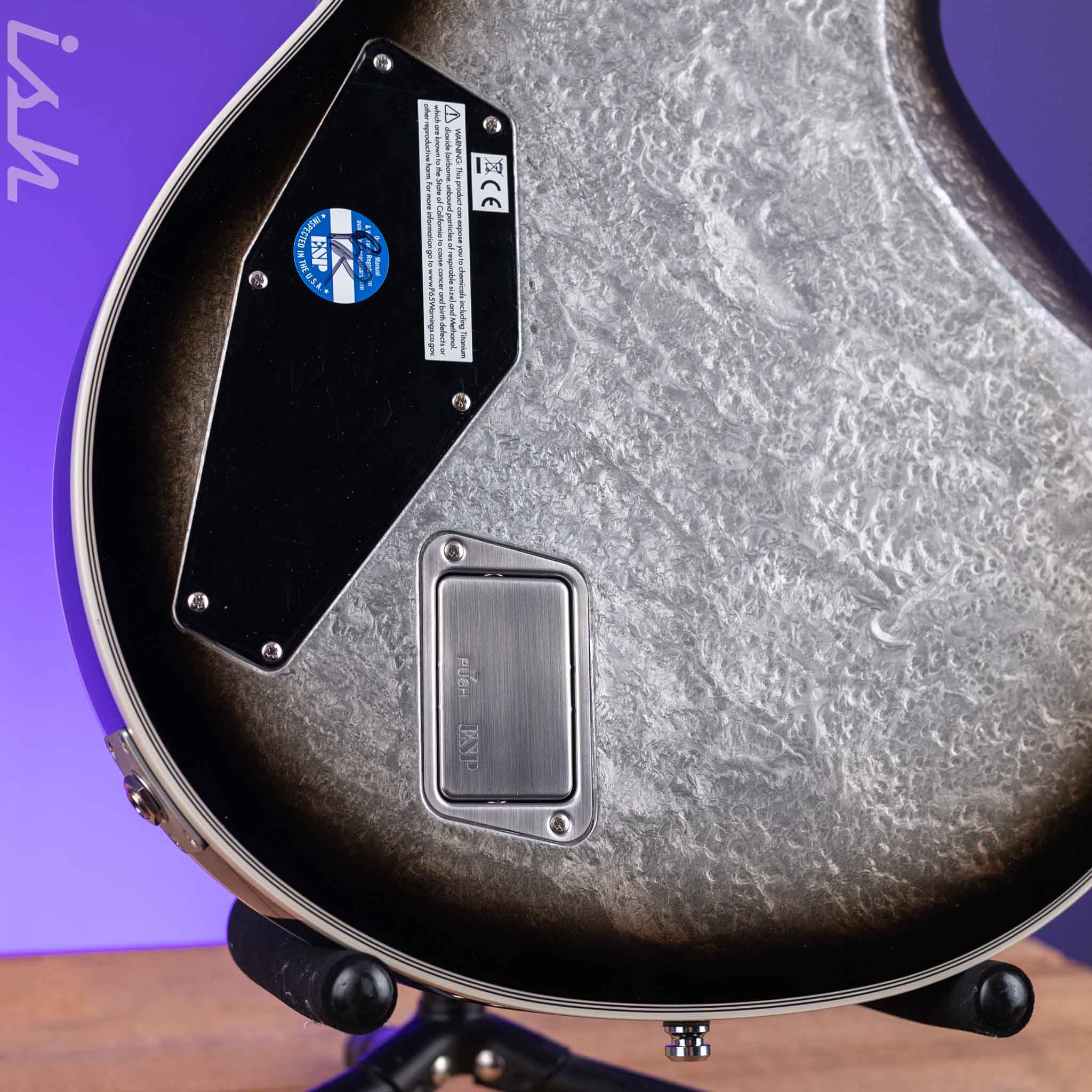 ESP Eclipse Custom Silver Liquid Metal Burst - Image 9