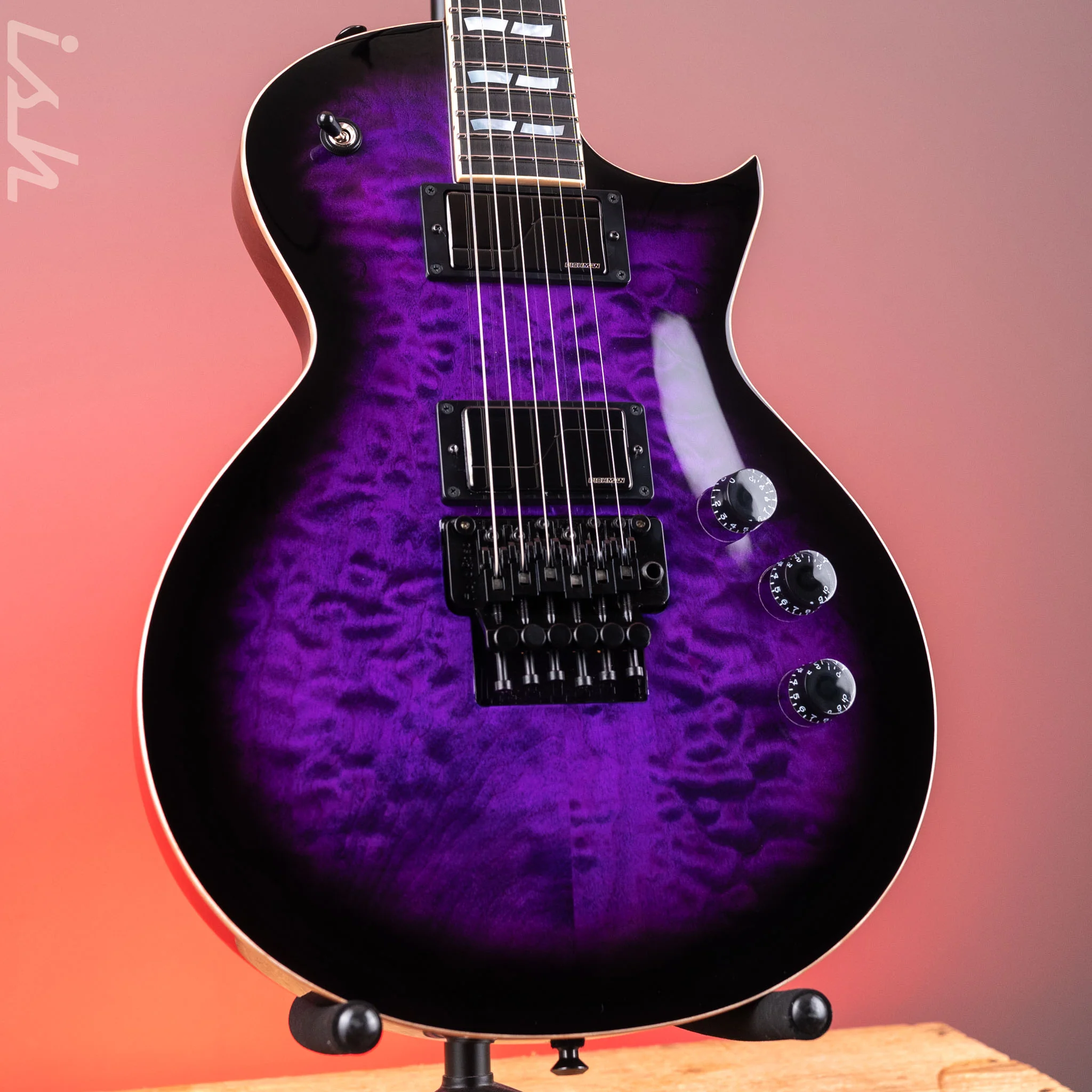 ESP USA Eclipse Dark Purple Sunburst