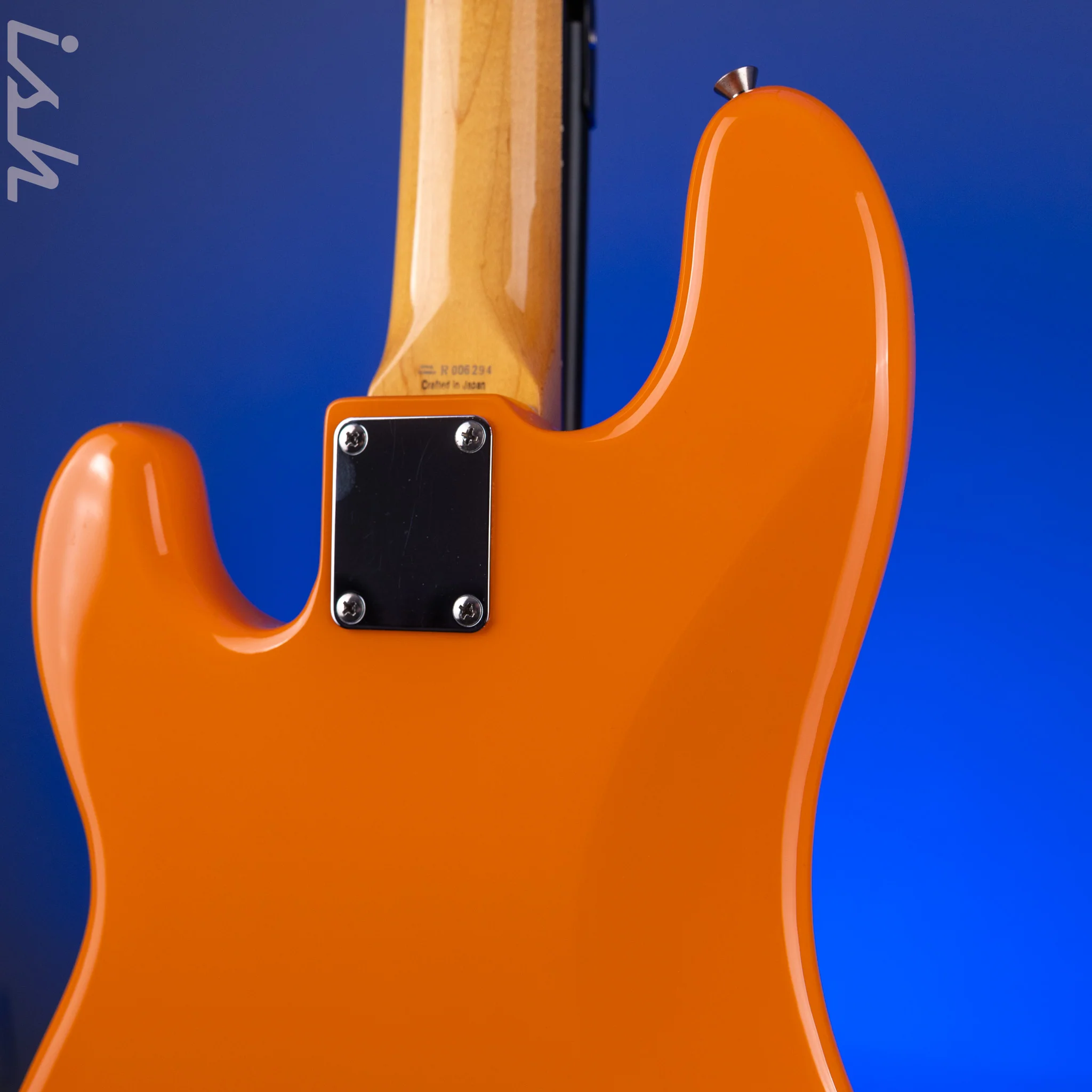2004 Fender MIJ Capri Orange Precision Bass - Image 12