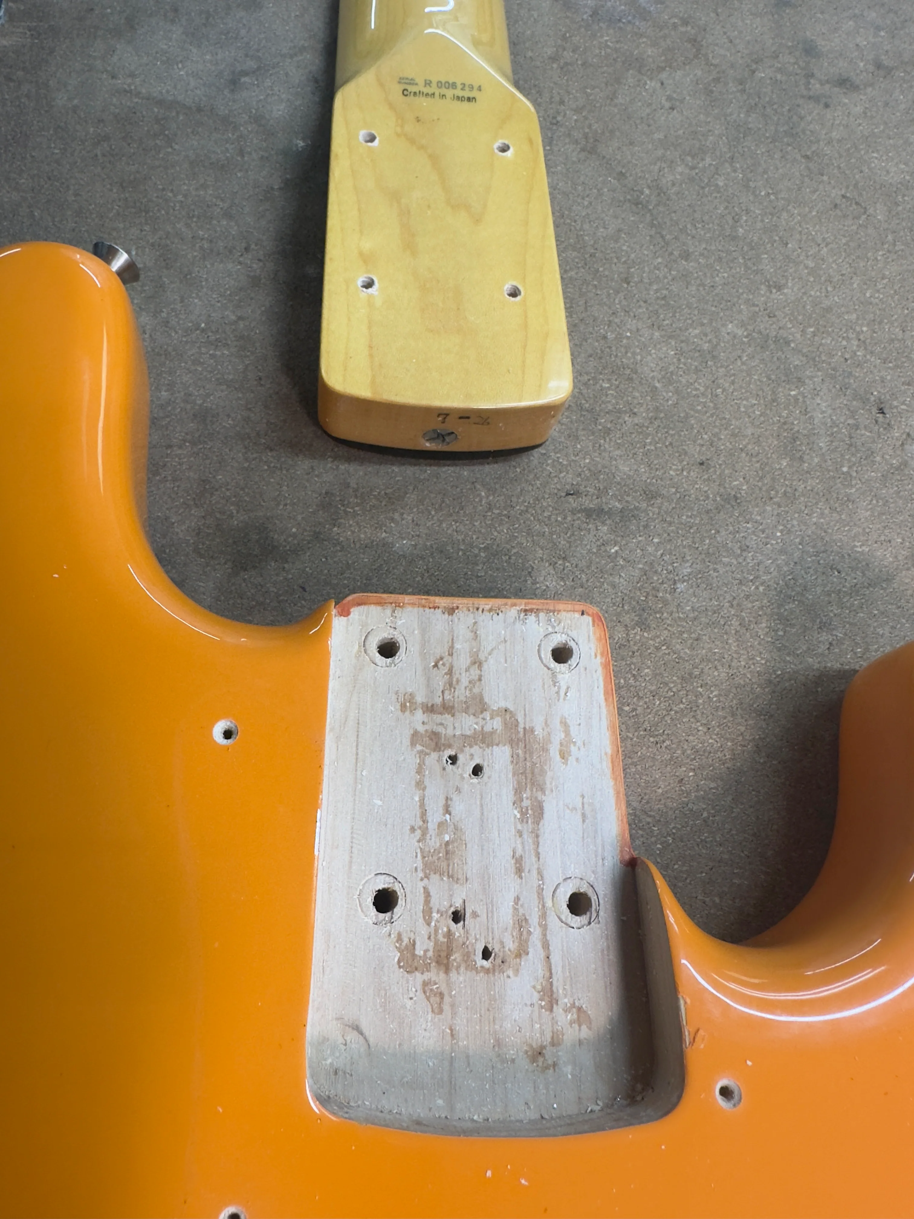 2004 Fender MIJ Capri Orange Precision Bass - Image 20