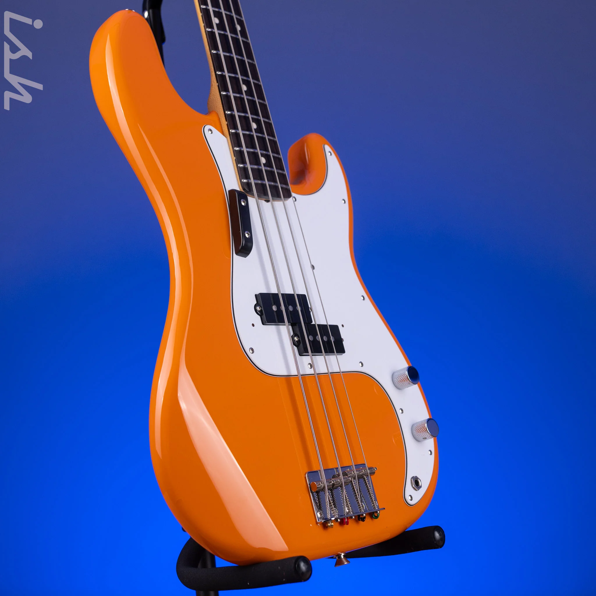2004 Fender MIJ Capri Orange Precision Bass - Image 3
