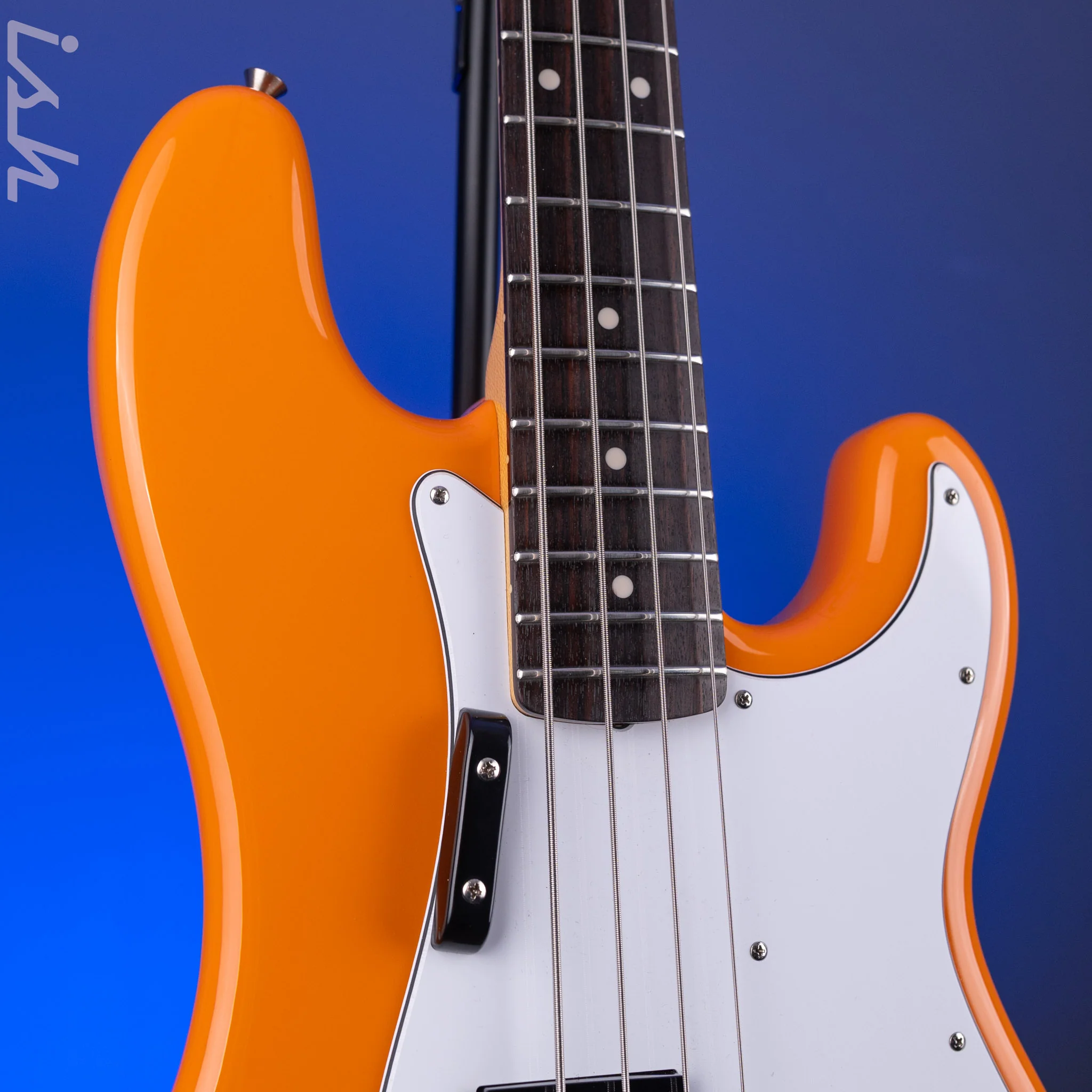 2004 Fender MIJ Capri Orange Precision Bass - Image 4