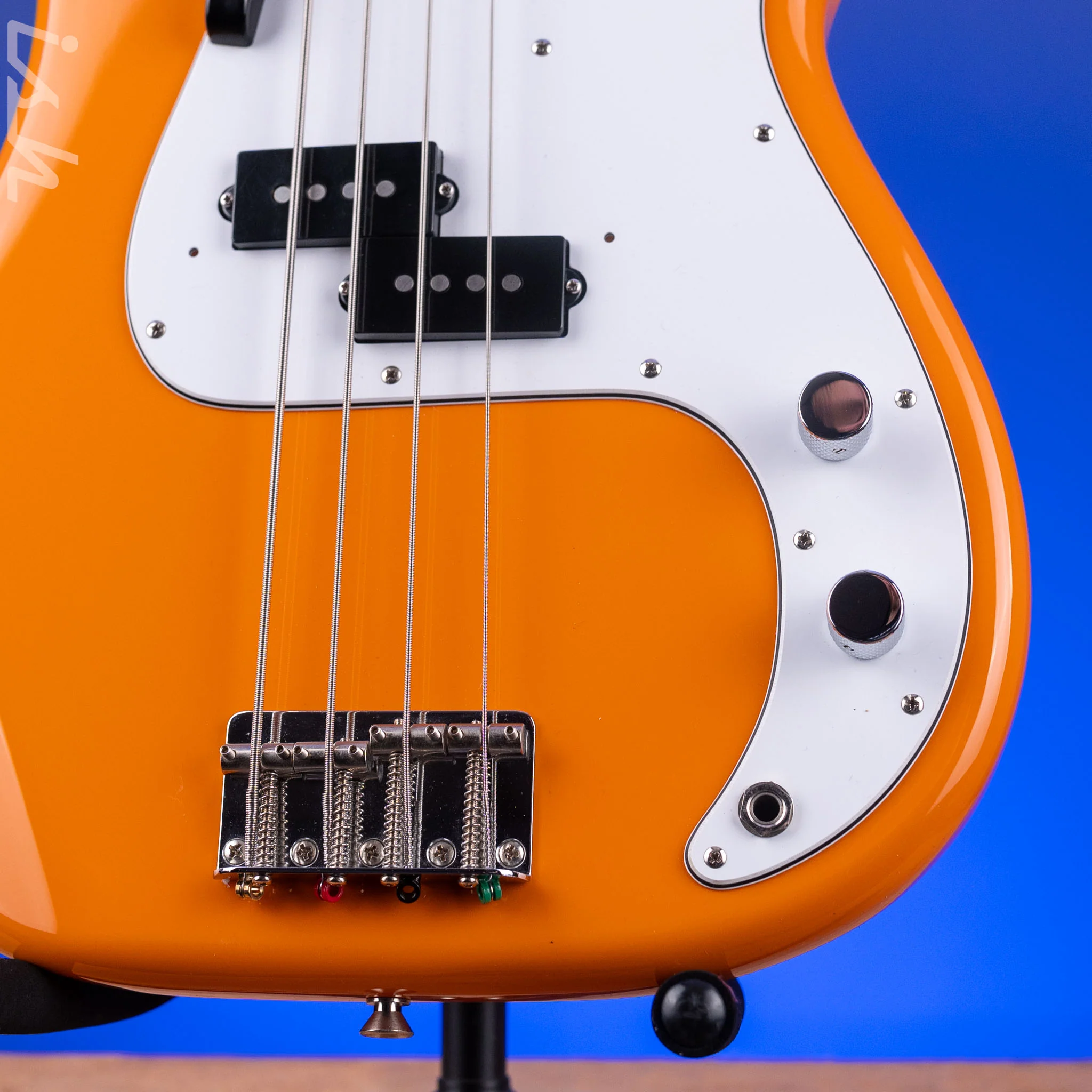 2004 Fender MIJ Capri Orange Precision Bass - Image 5