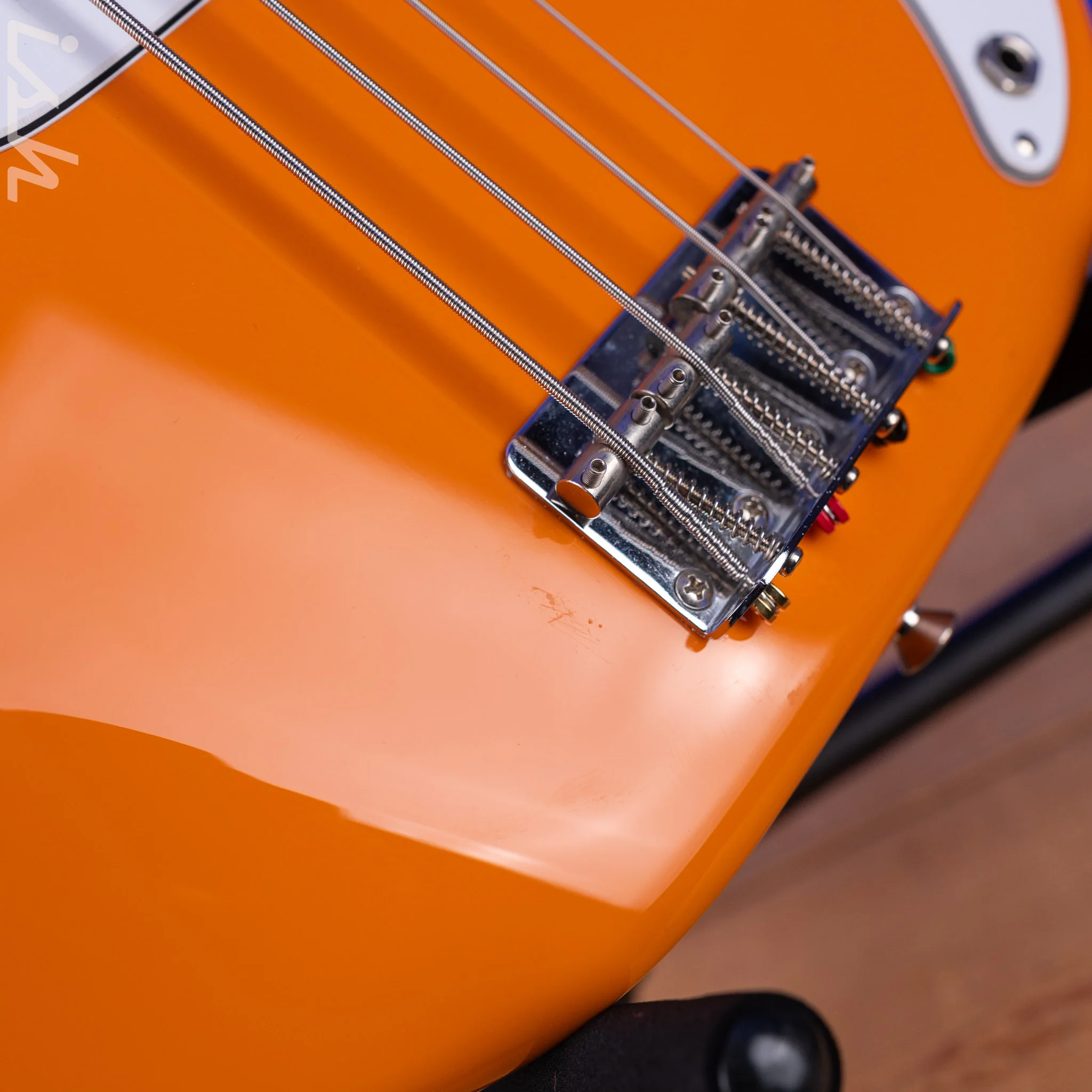 2004 Fender MIJ Capri Orange Precision Bass - Image 7