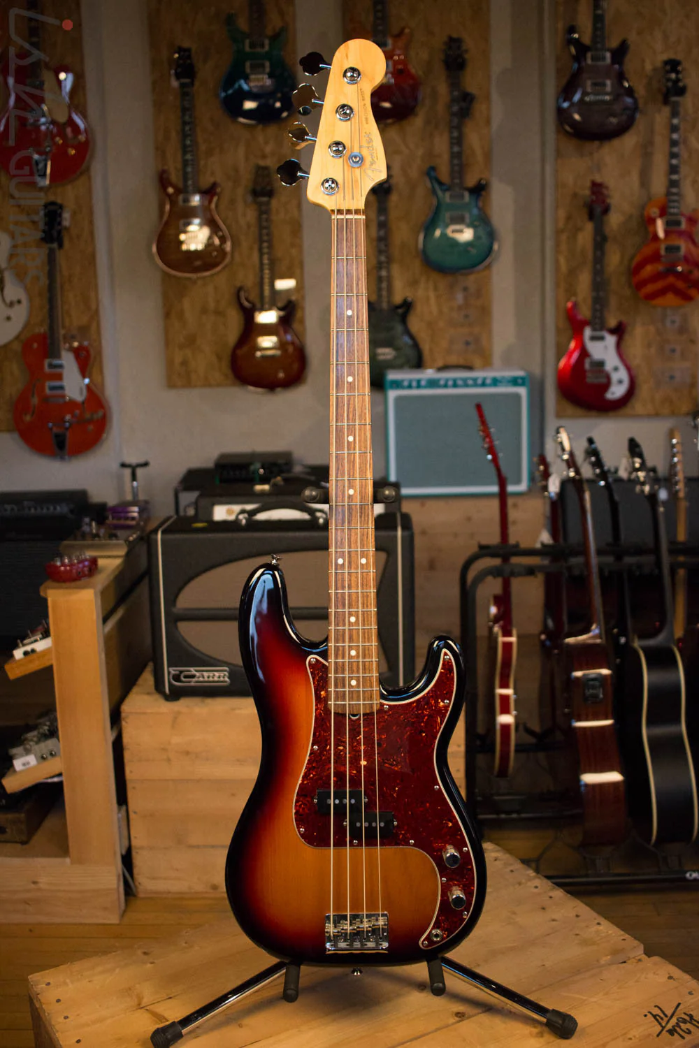 2010 Fender Precision Bass USA Sunburst - Image 2