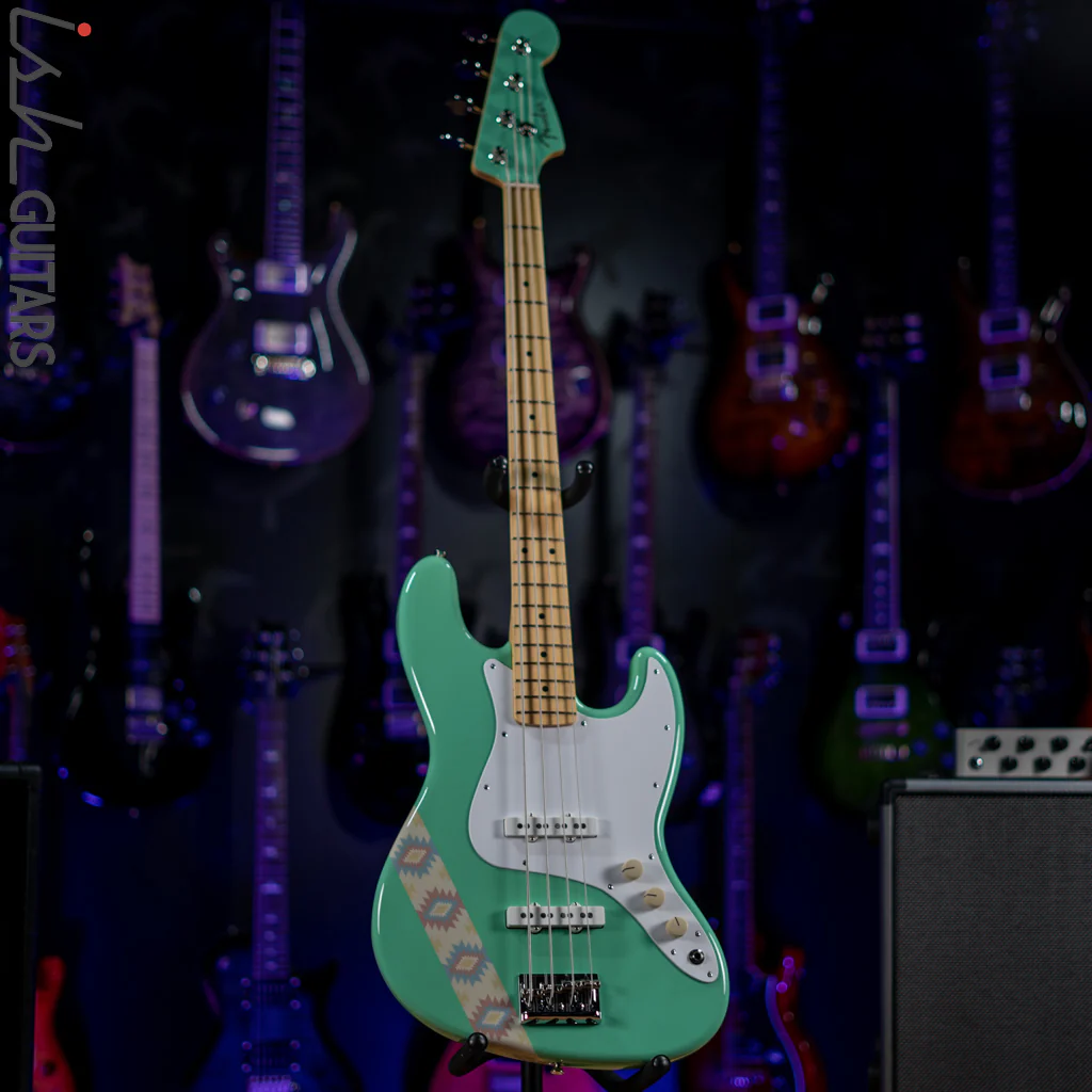 Fender Silent Siren Jazz Bass MIJ Surf Green - Image 2