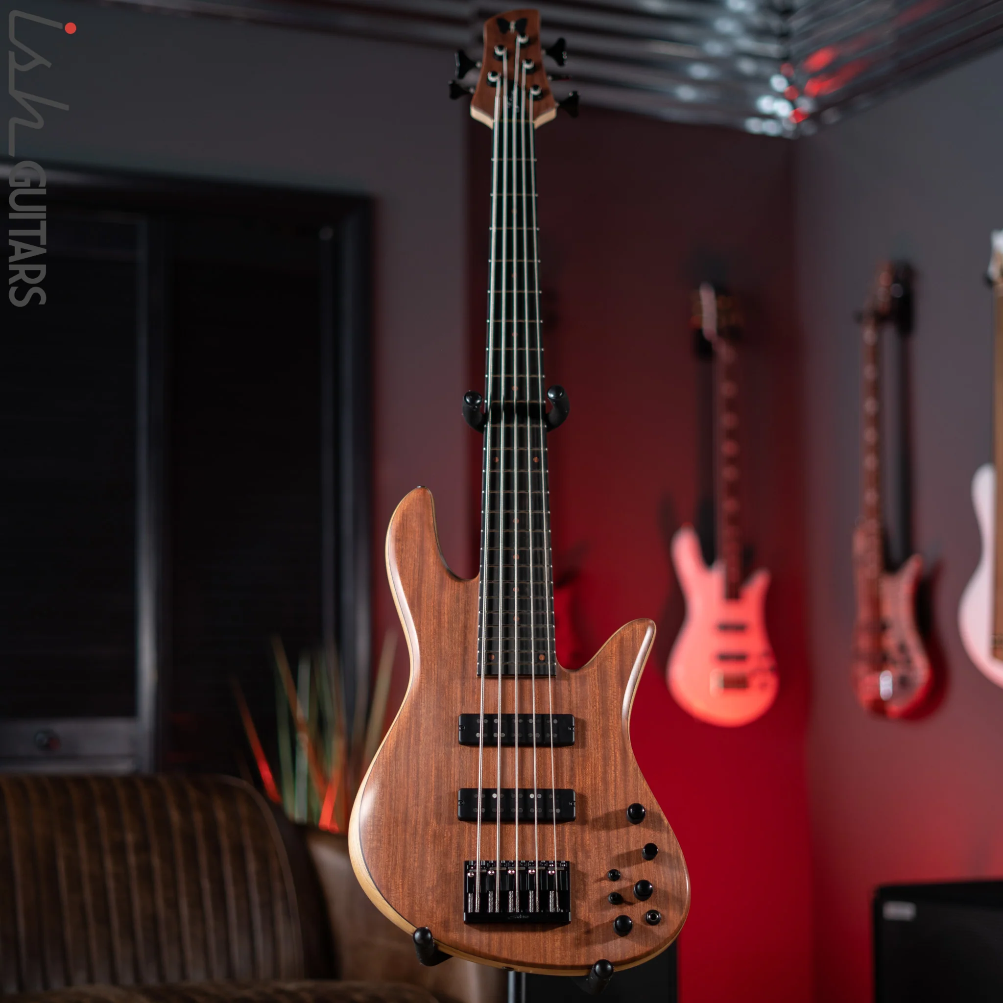 Fodera Emperor Deluxe 2022 Anniversary 5-String Bass Bubinga Top Natural Satin - Image 2