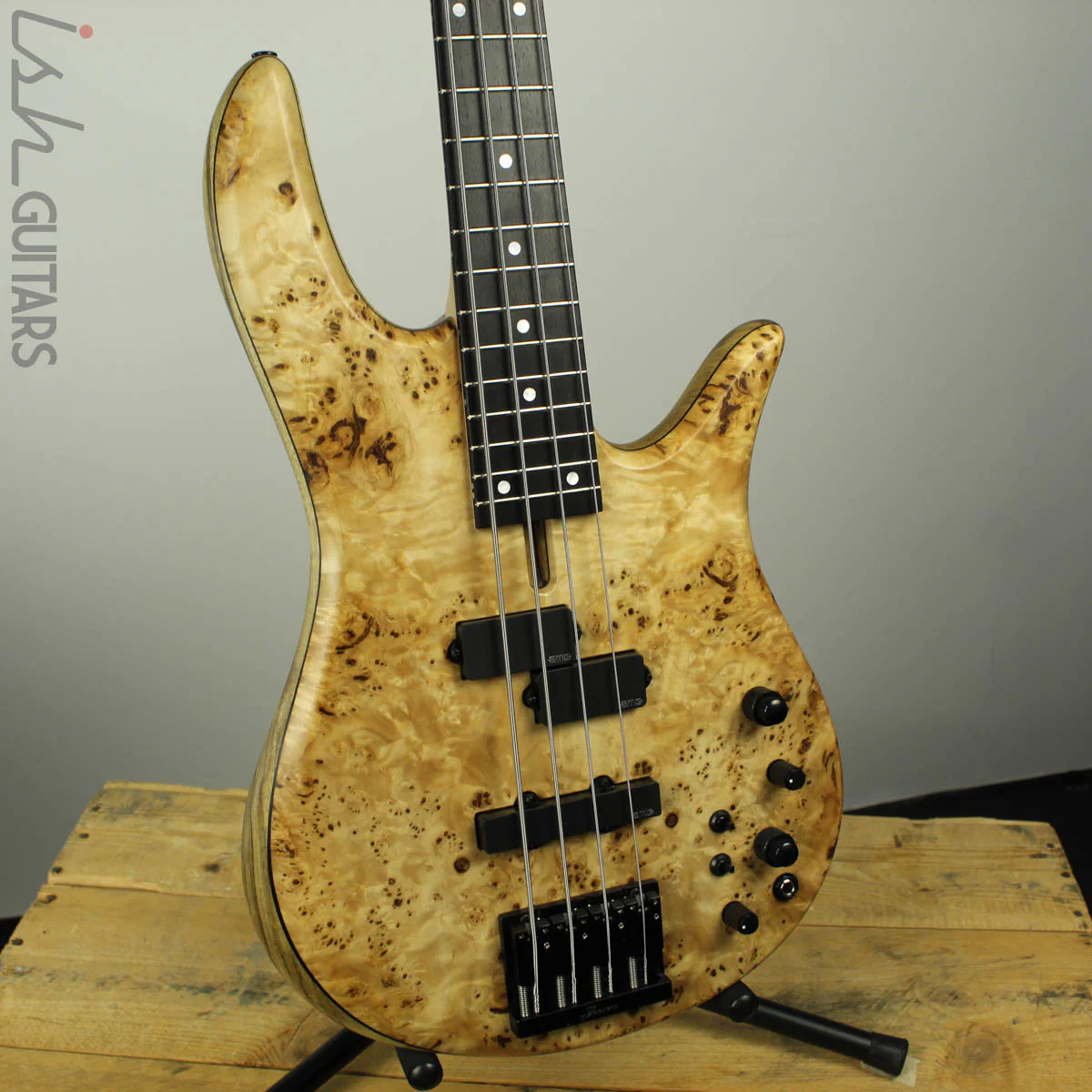 Fodera Monarch 4 Standard Special Poplar Burl Bass