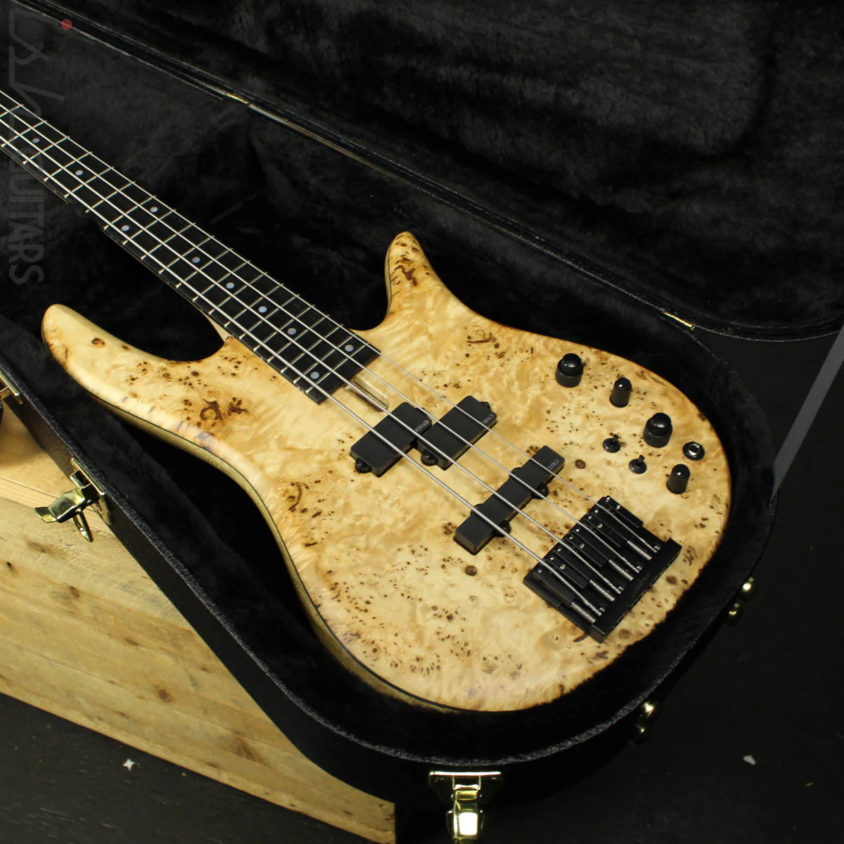 Fodera Monarch 4 Standard Special Poplar Burl Bass - Image 14
