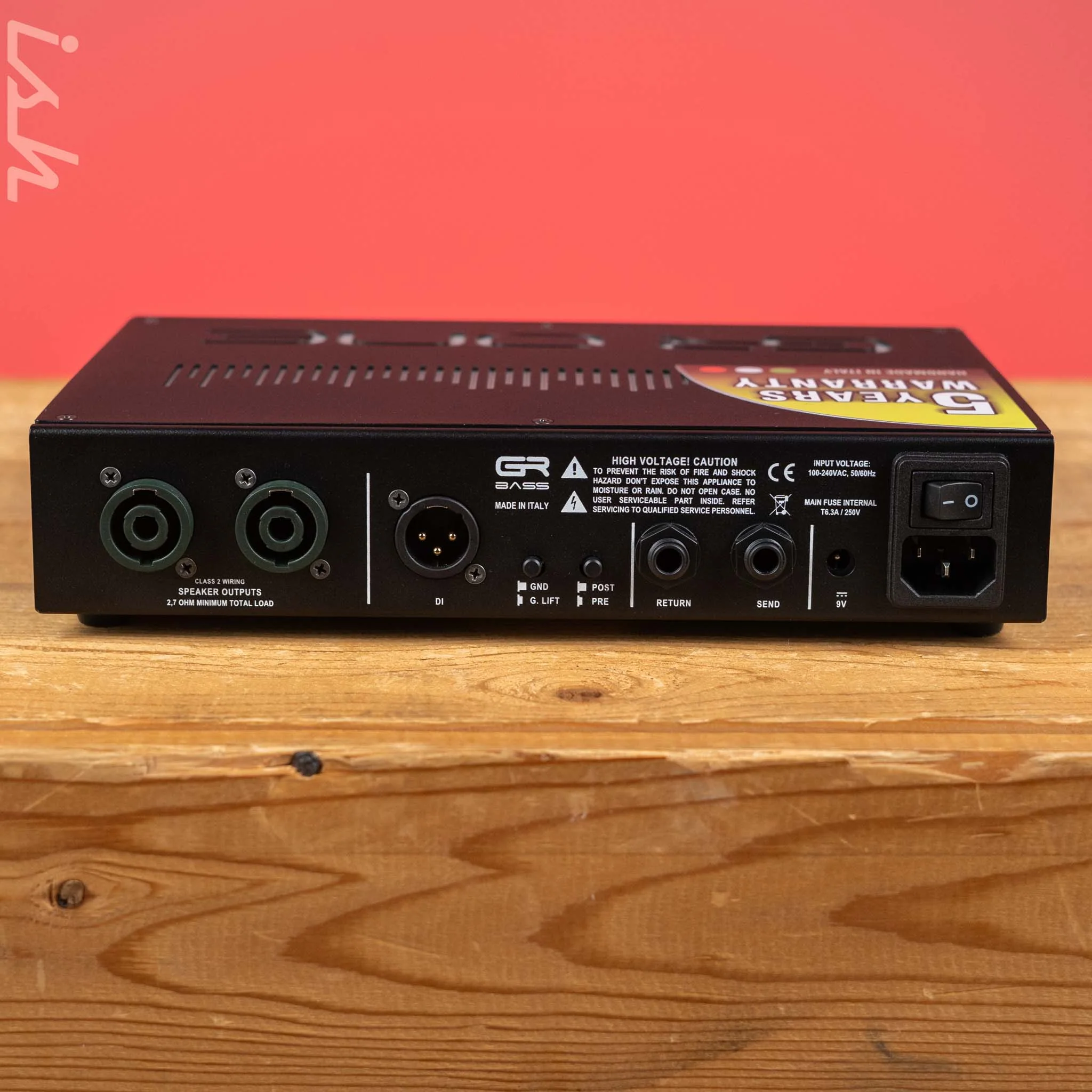 GR Bass GR One 800 Bass Amplifier Head - Image 5