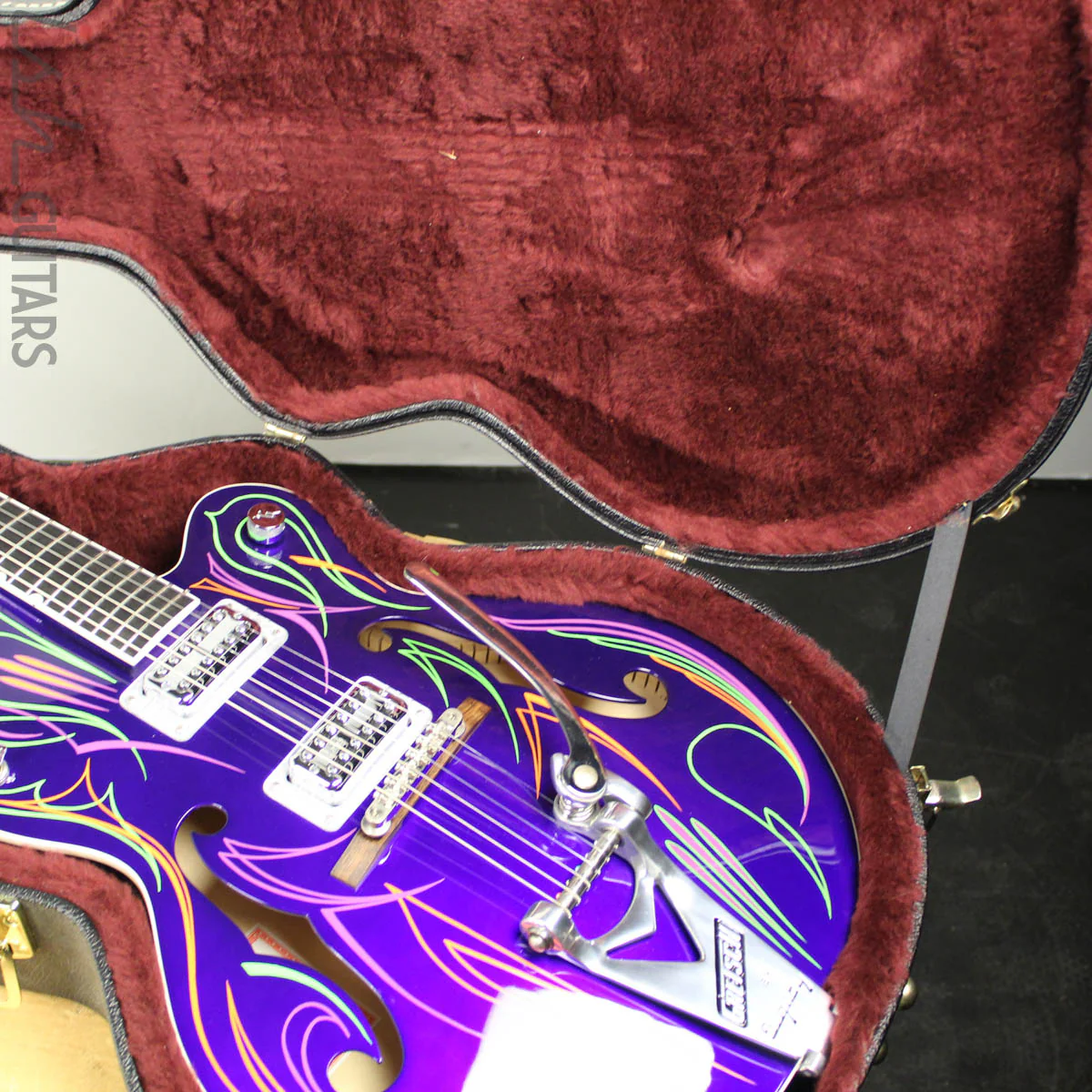 2011 Gretsch Brian Setzer Hot Rod Purple Pinstripe - Image 16