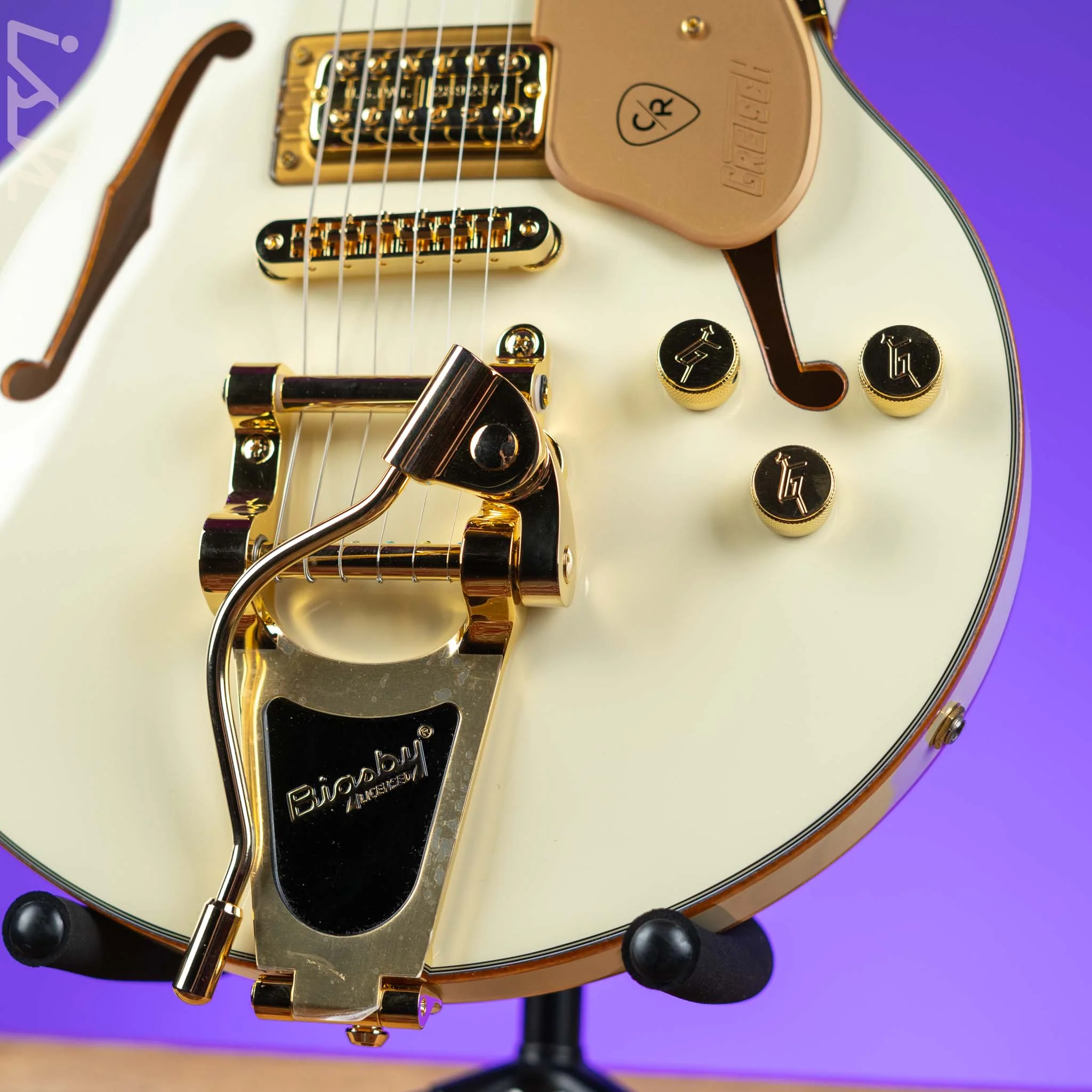 Gretsch Electromatic Chris Rocha Broadkaster Jr. Center Block Vintage White - Image 4