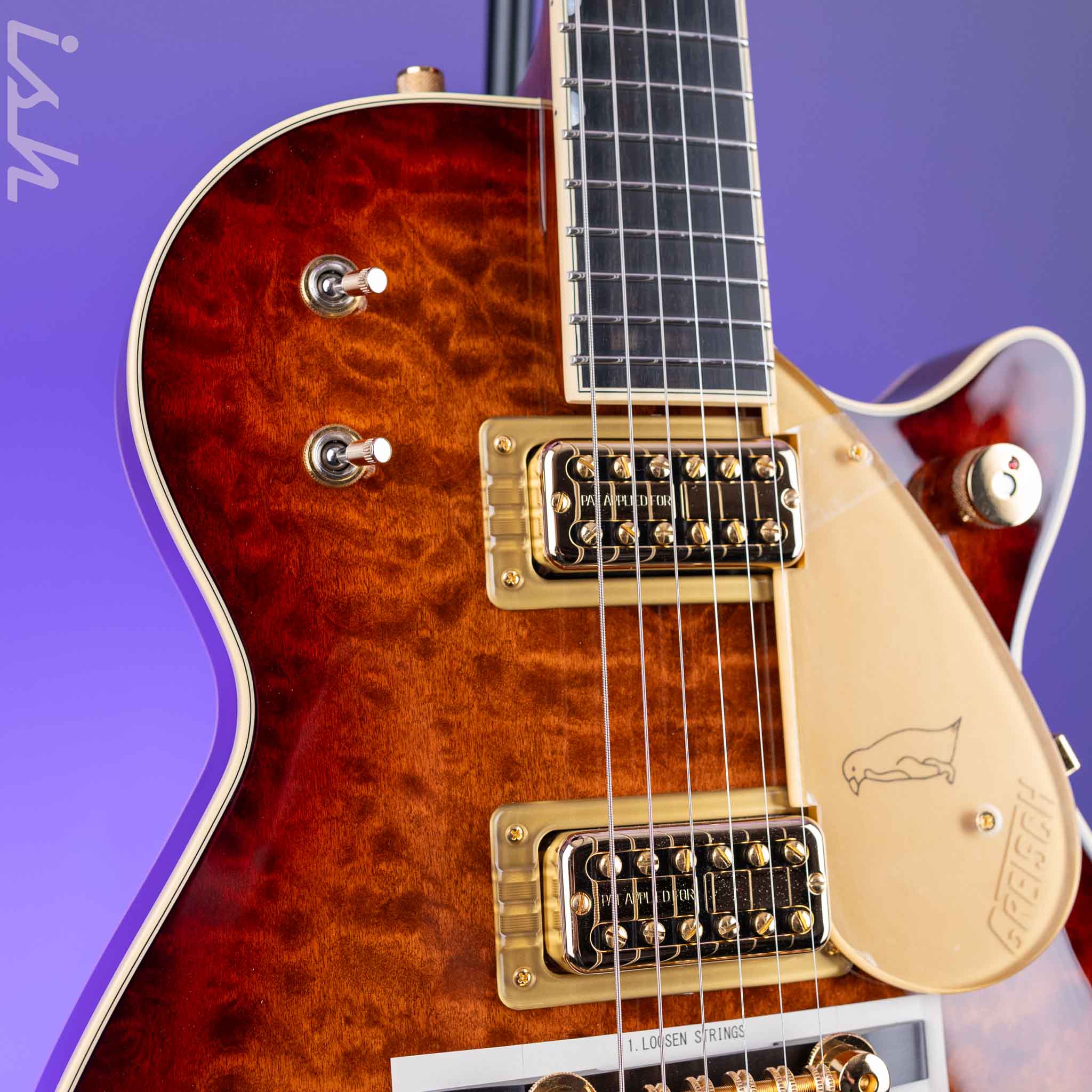 Gretsch G6134TGQM-59 Limited Edition Penguin Forge Glow Demo - Image 3