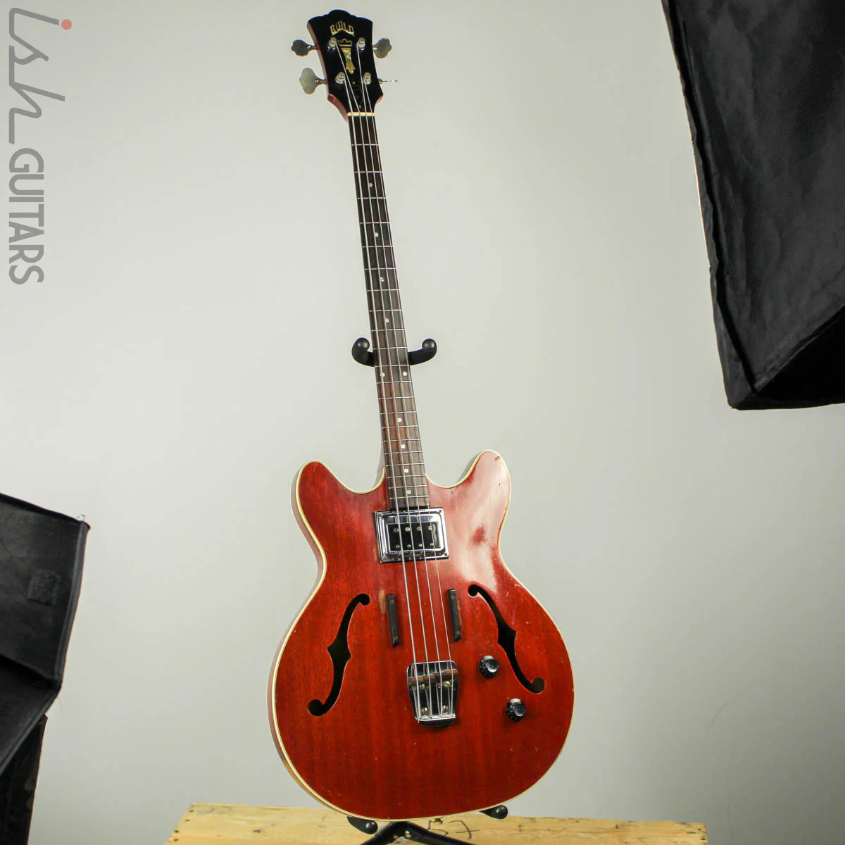 1966 Guild Starfire Hollowbody Bass Cherry with OHSC - Image 2